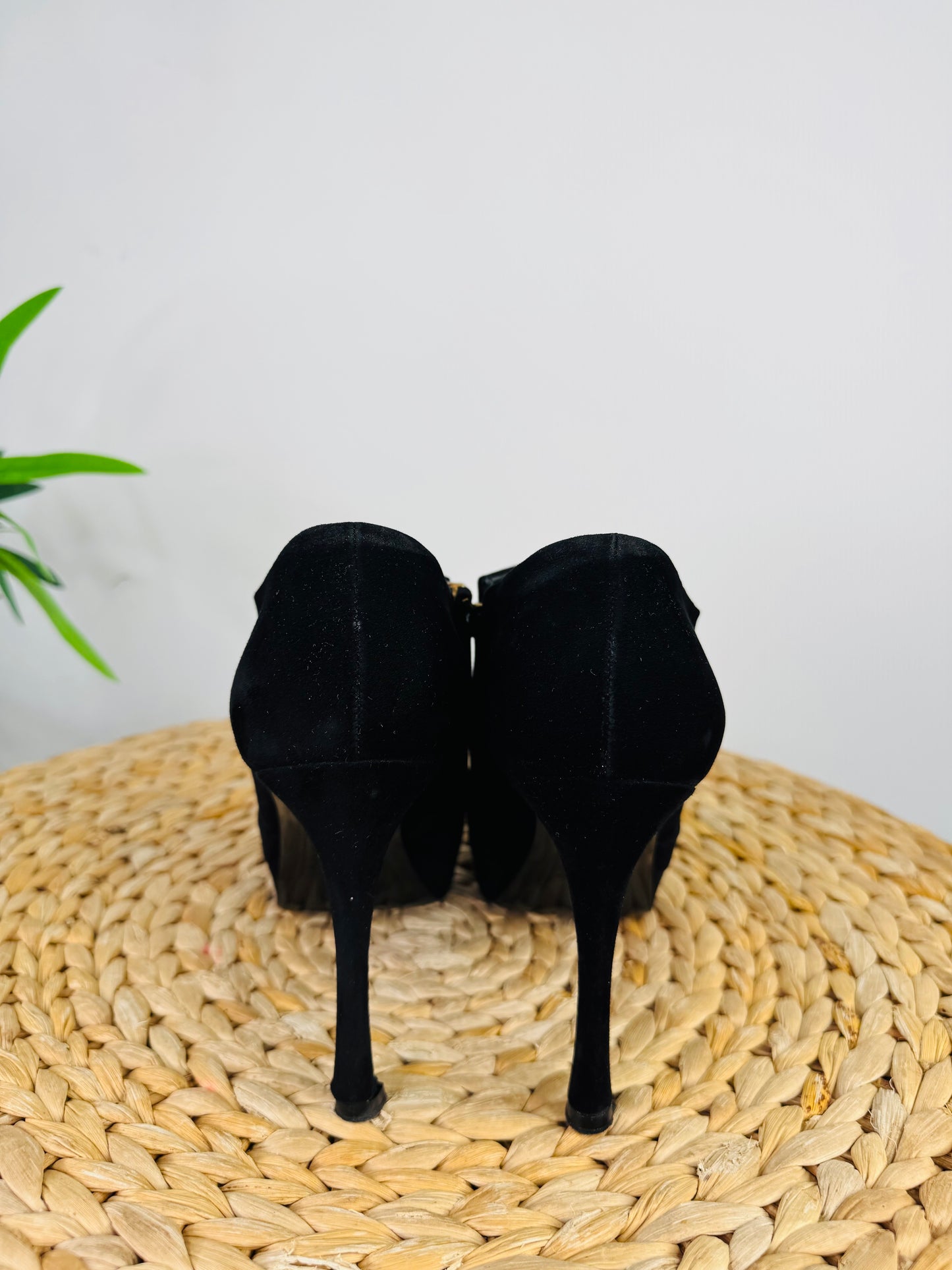 Suede Platform Boots - Size 39