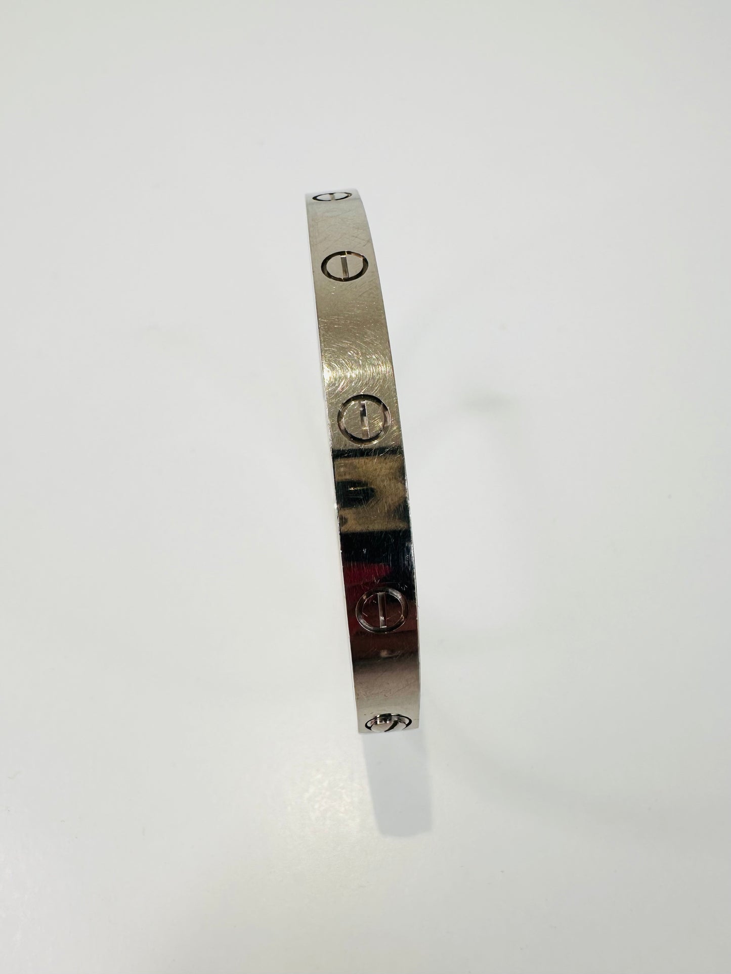 White Gold Love Bracelet - 19cm