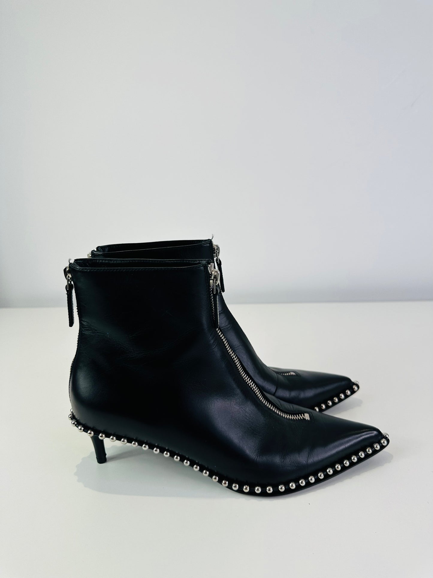 Studded Leather Boots - Size 37.5