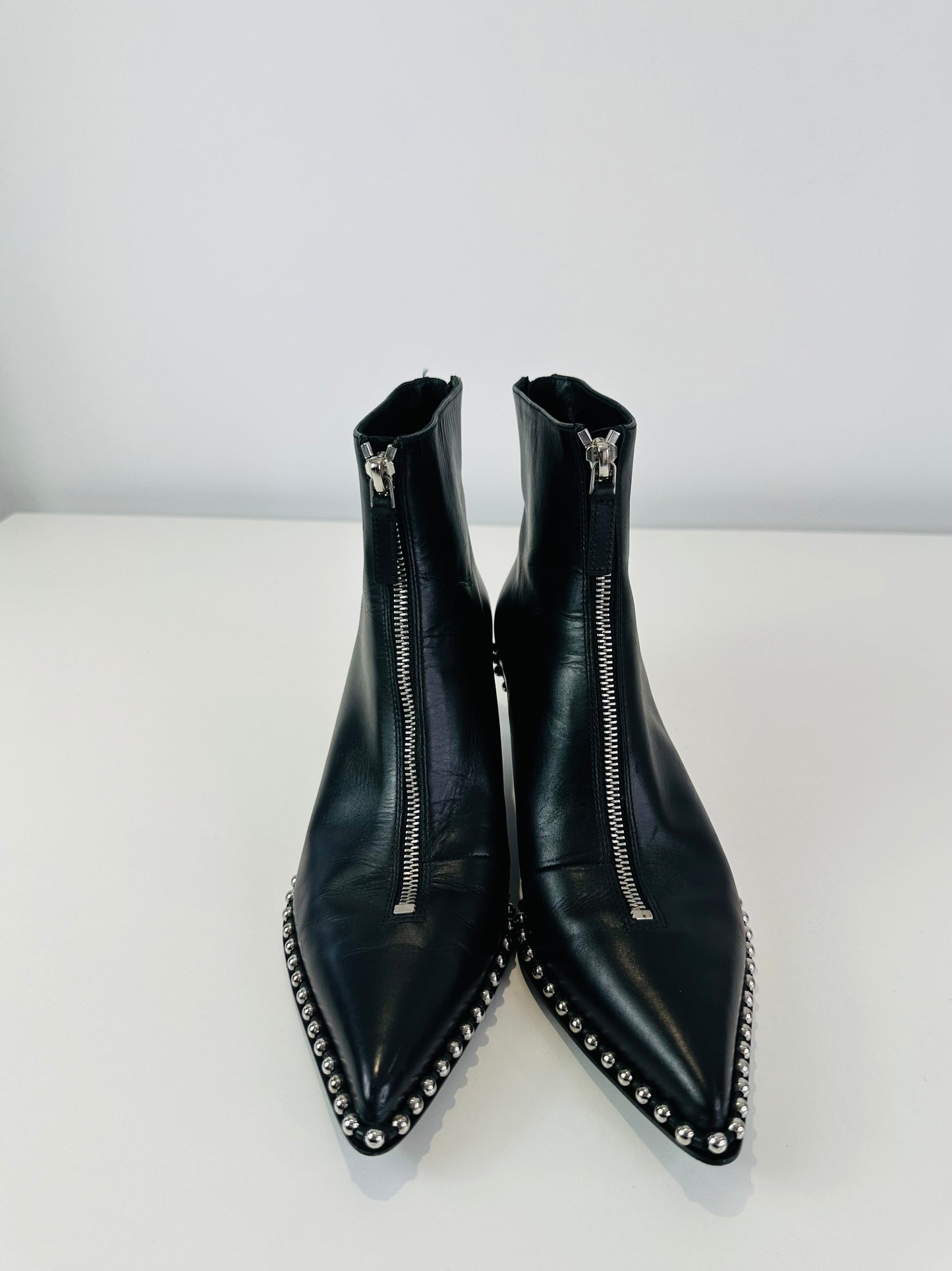 Studded Leather Boots - Size 37.5