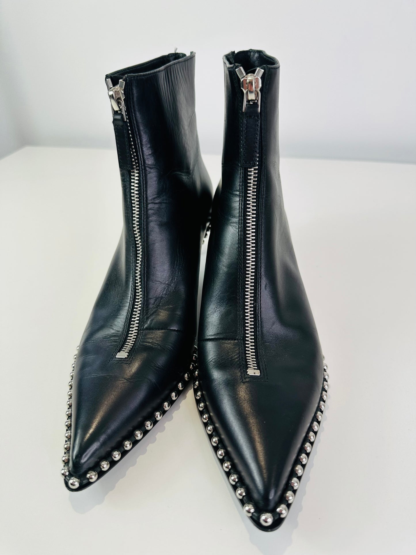 Studded Leather Boots - Size 37.5