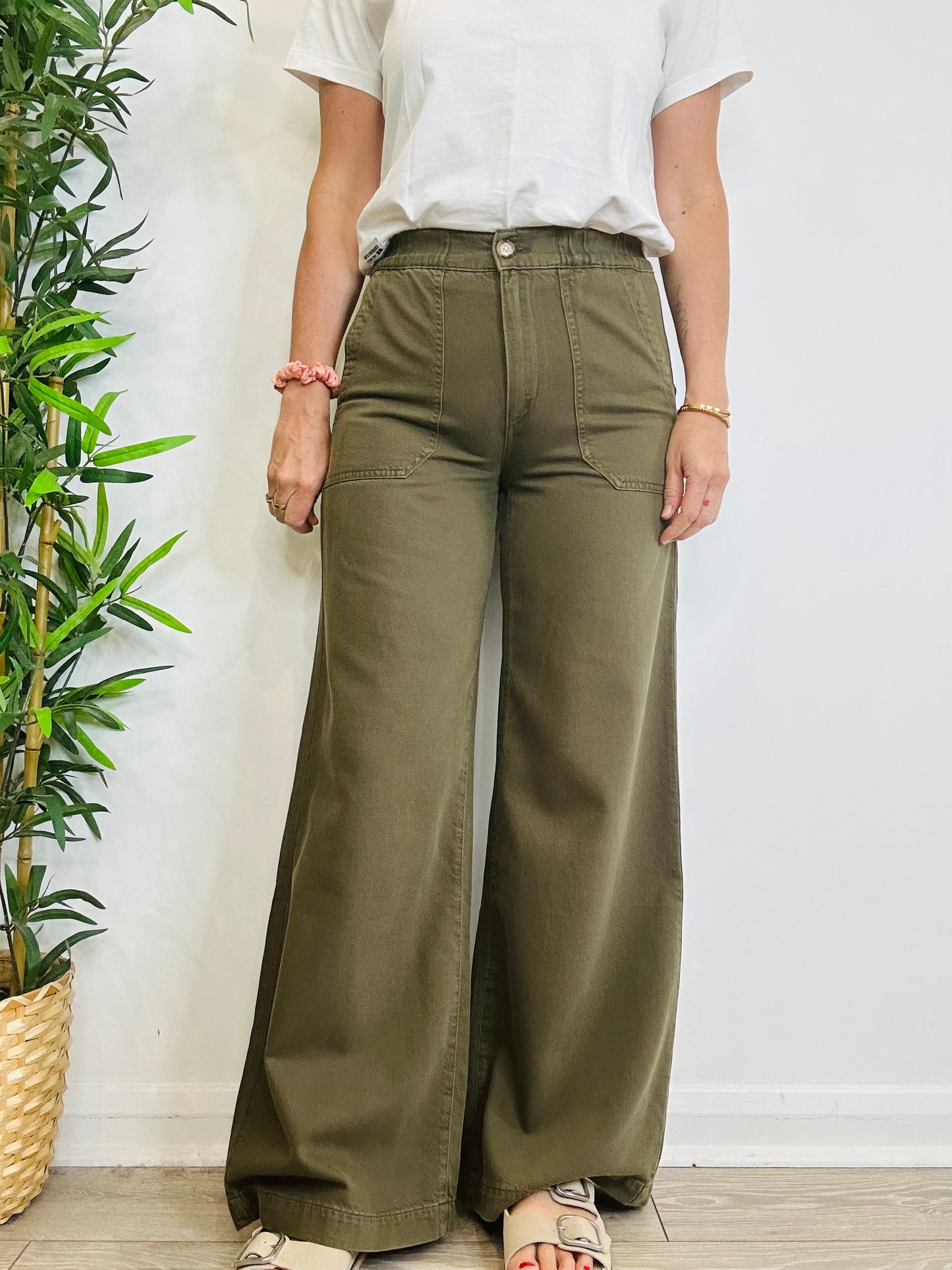 Rumi Cotton Trousers - Size 26