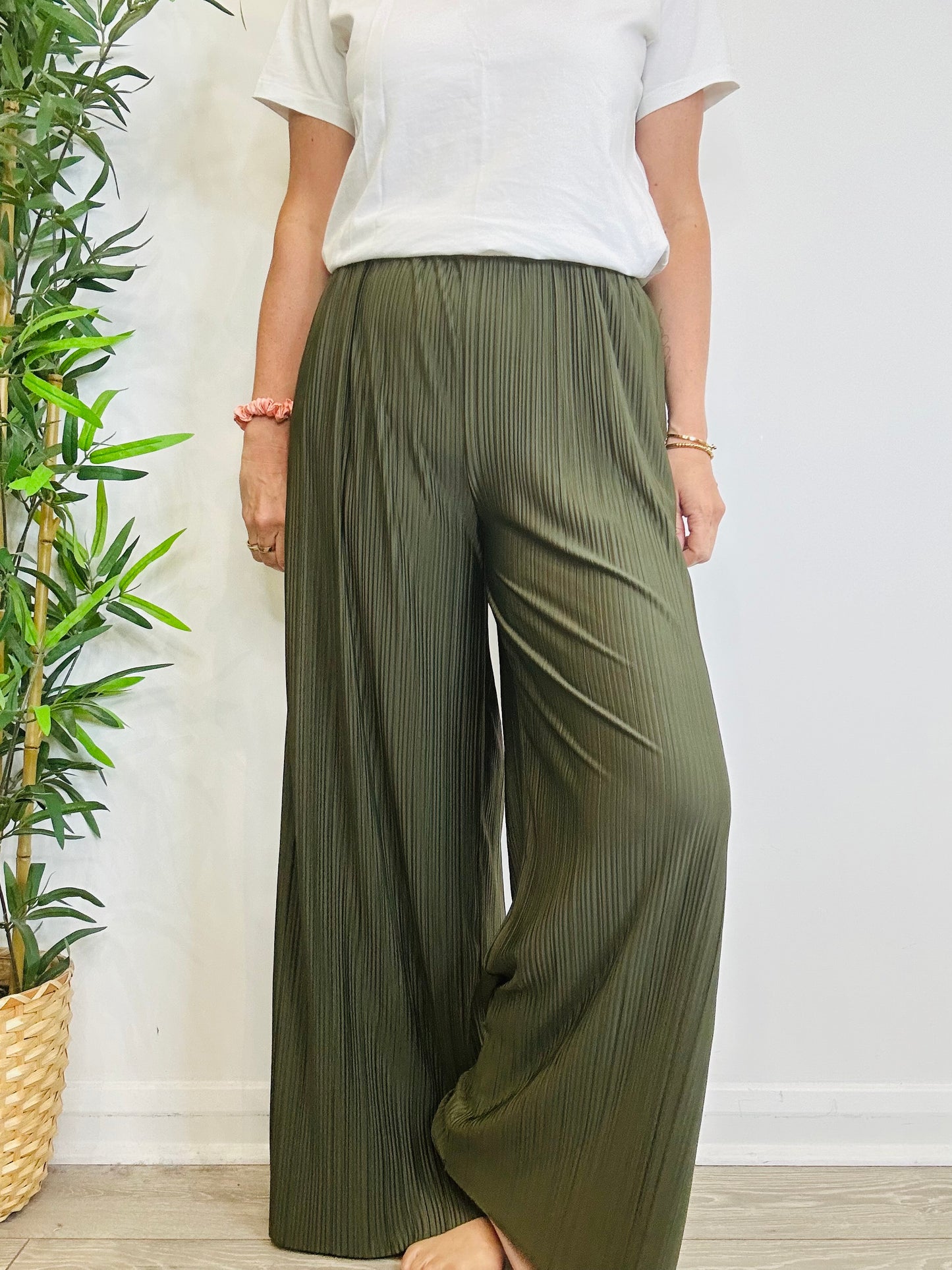 Pleated Uma Trousers - Size L