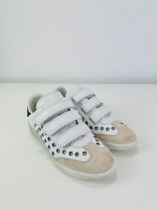 Beth Leather Trainers - Size 37