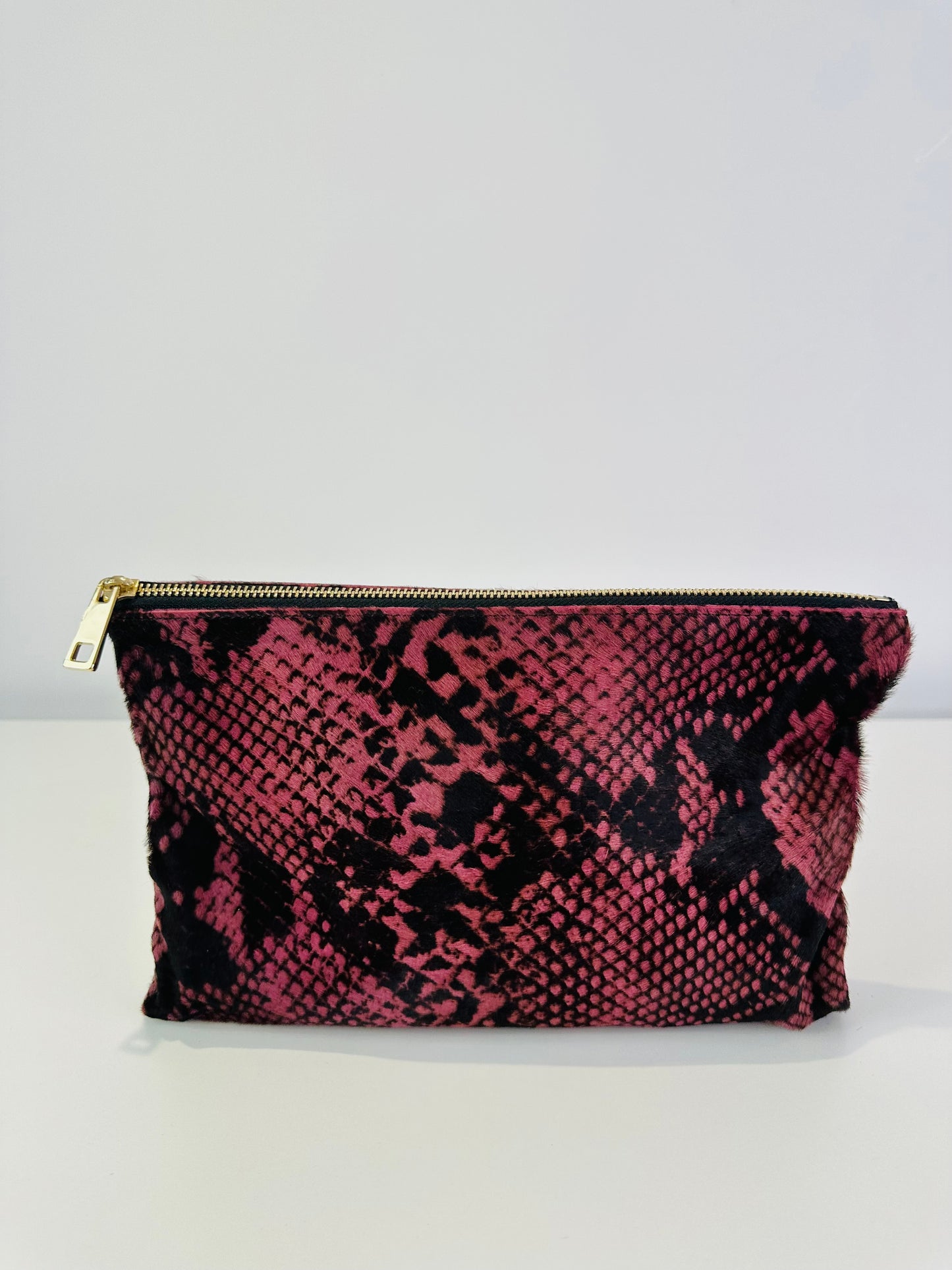 Snakeskin Print Pouch