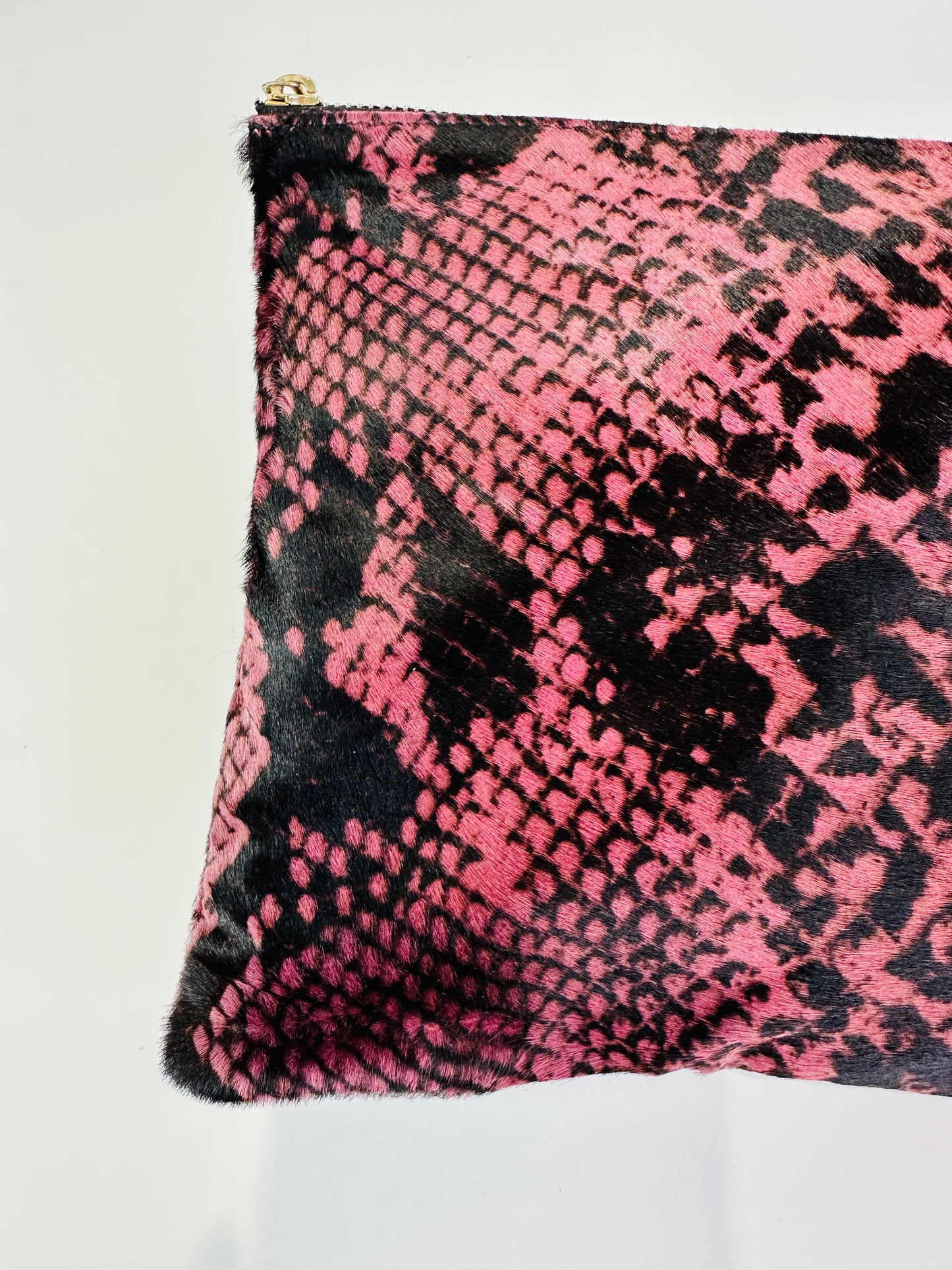 Snakeskin Print Pouch