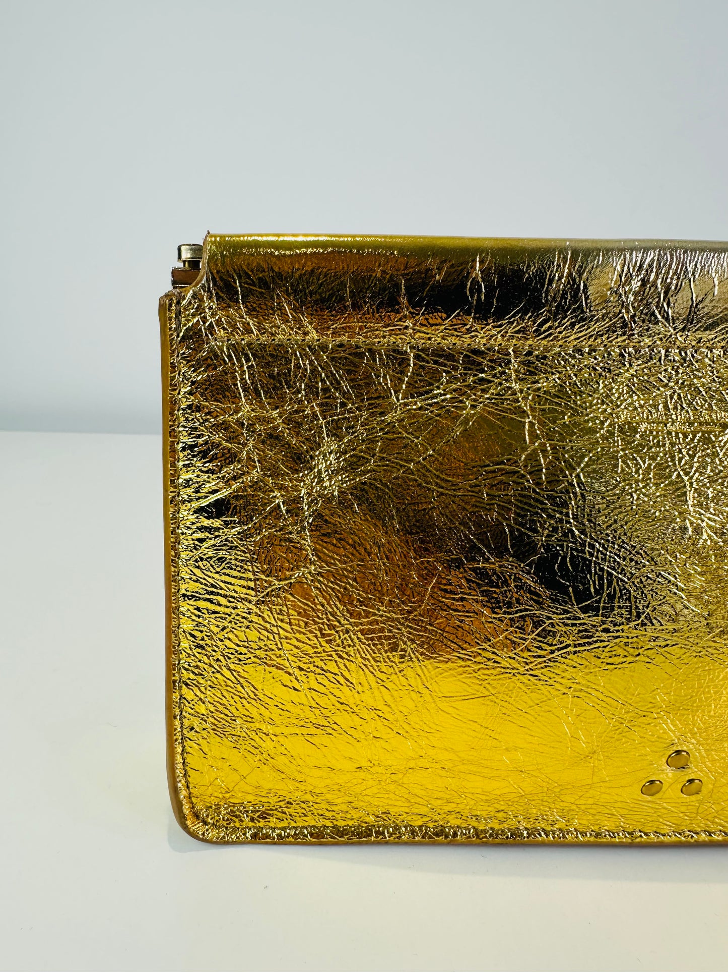 Metallic Clic Clac Clutch