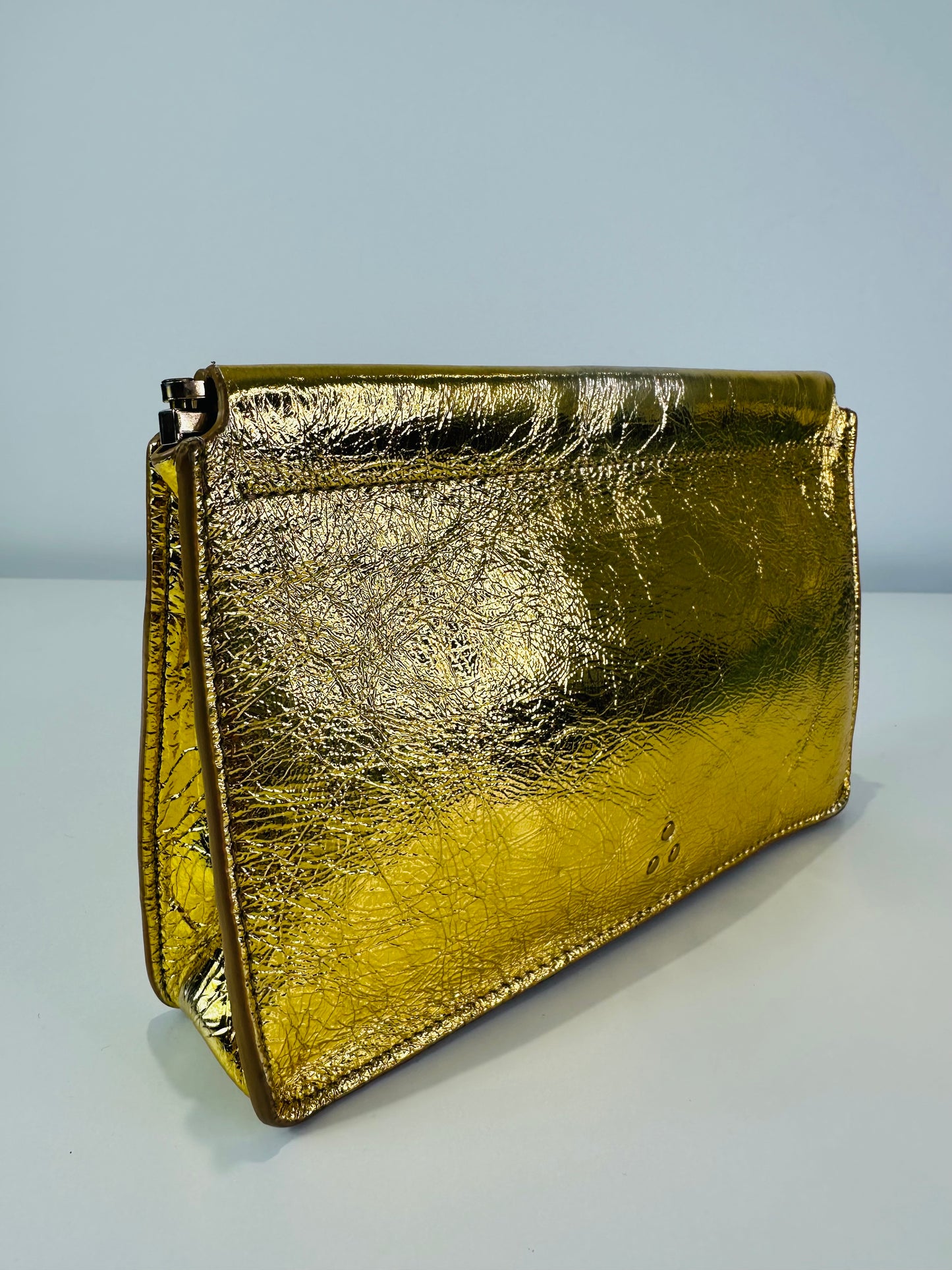 Metallic Clic Clac Clutch