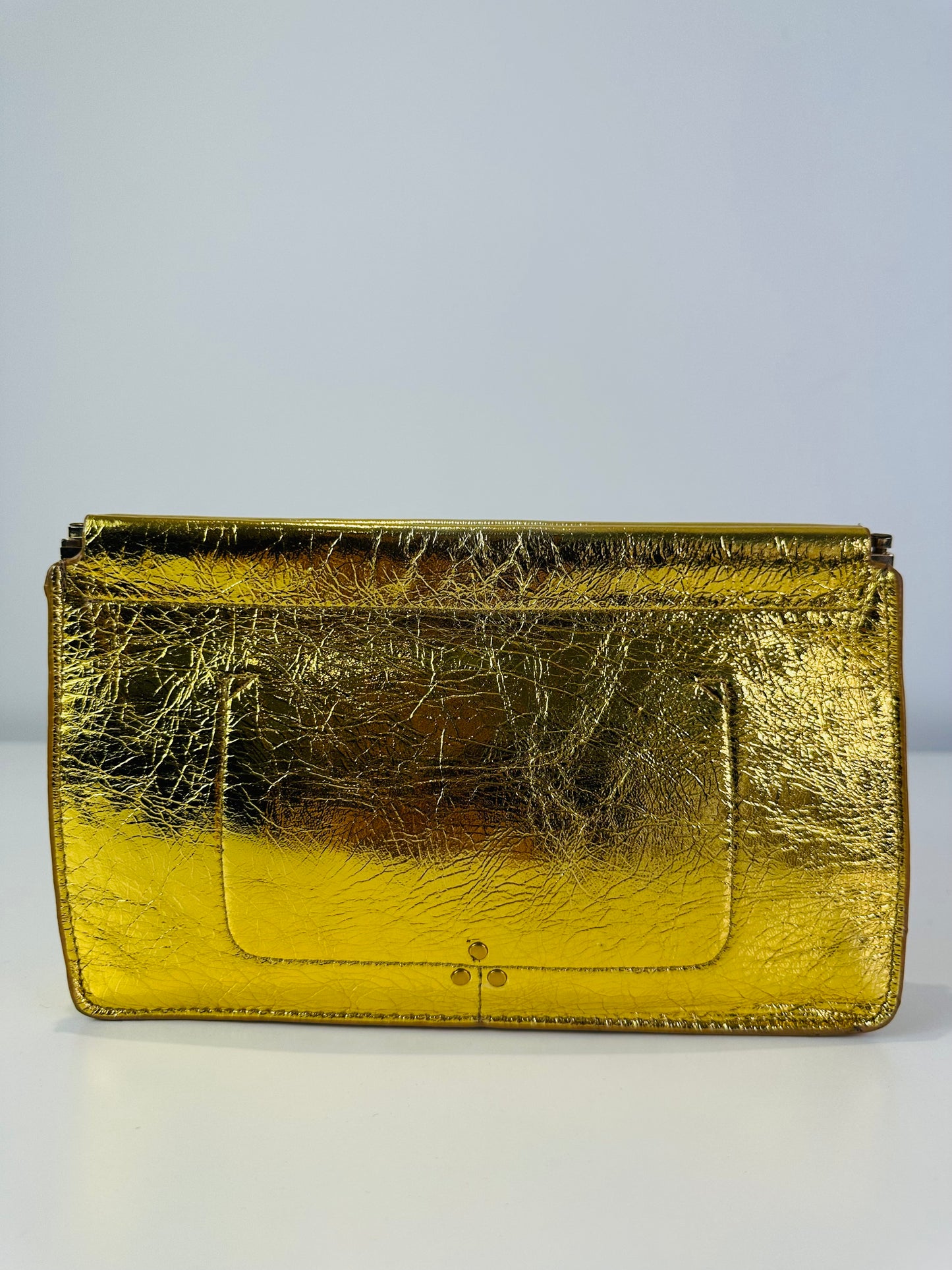Metallic Clic Clac Clutch
