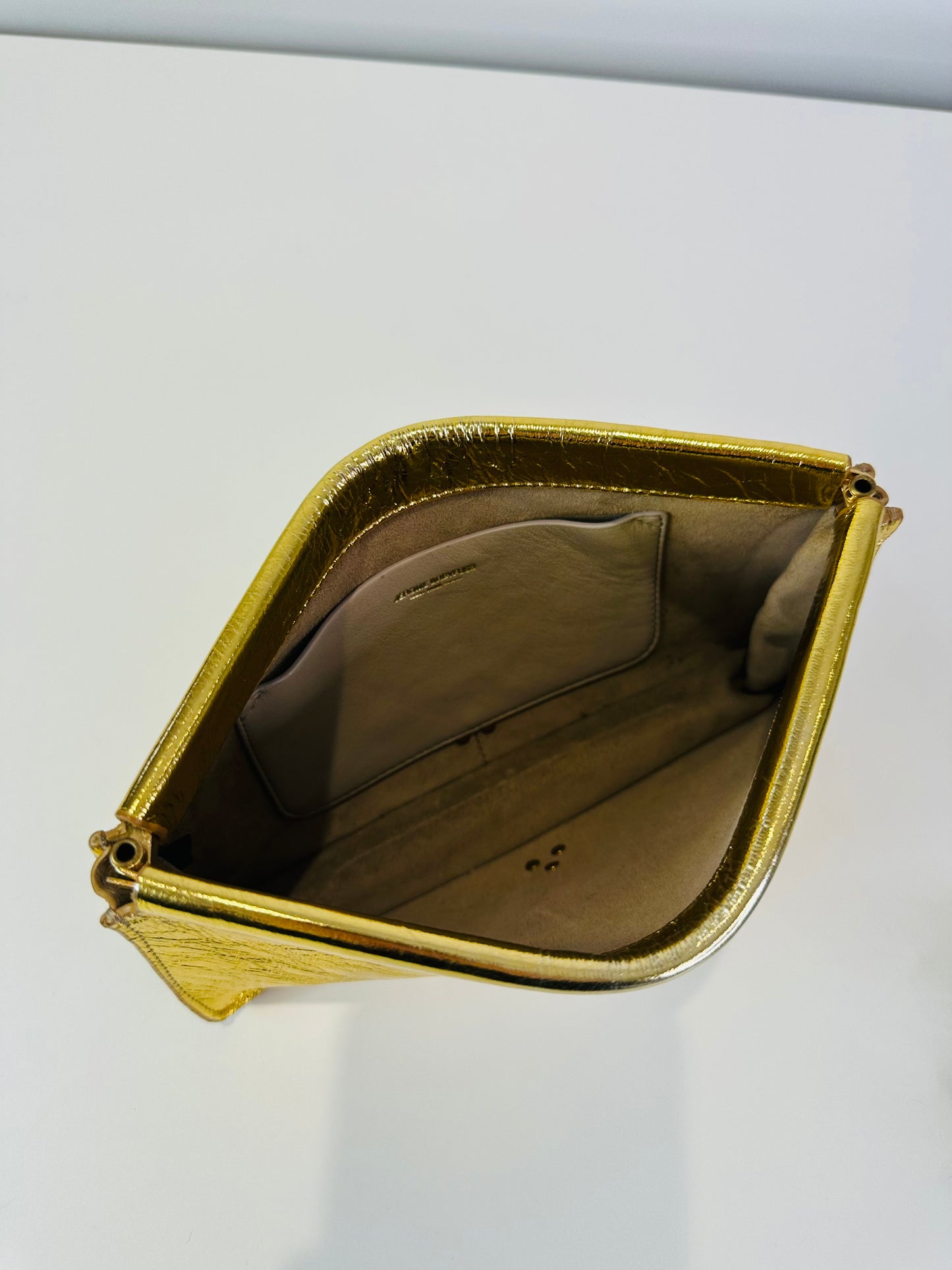 Metallic Clic Clac Clutch