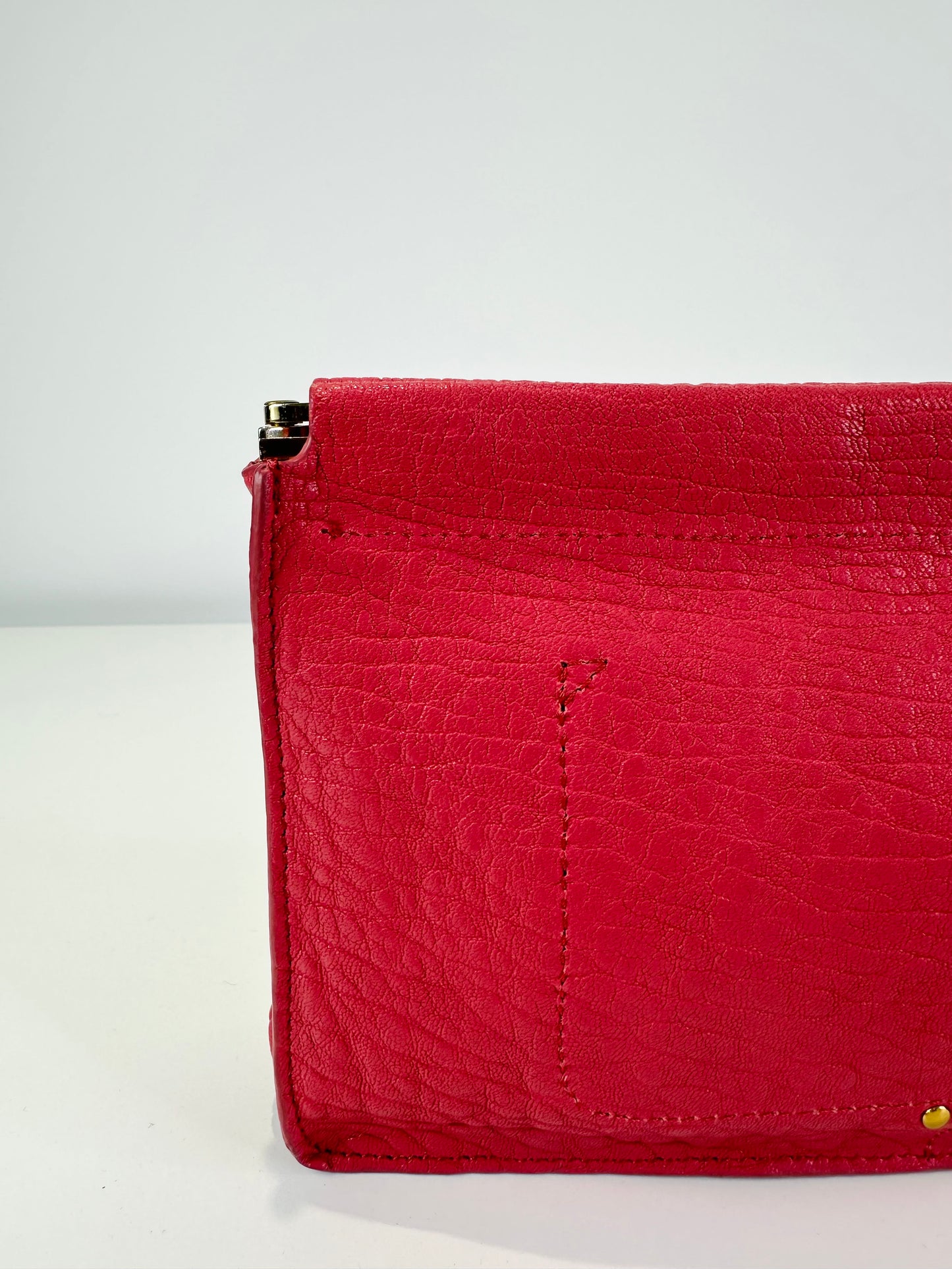 Leather Clic Clac Clutch