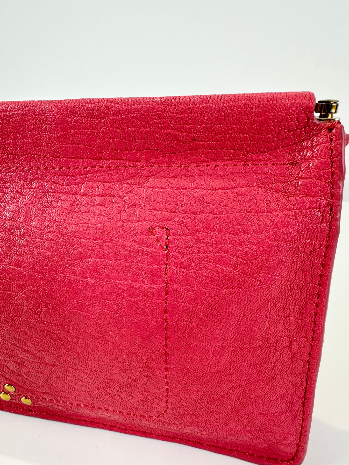 Leather Clic Clac Clutch