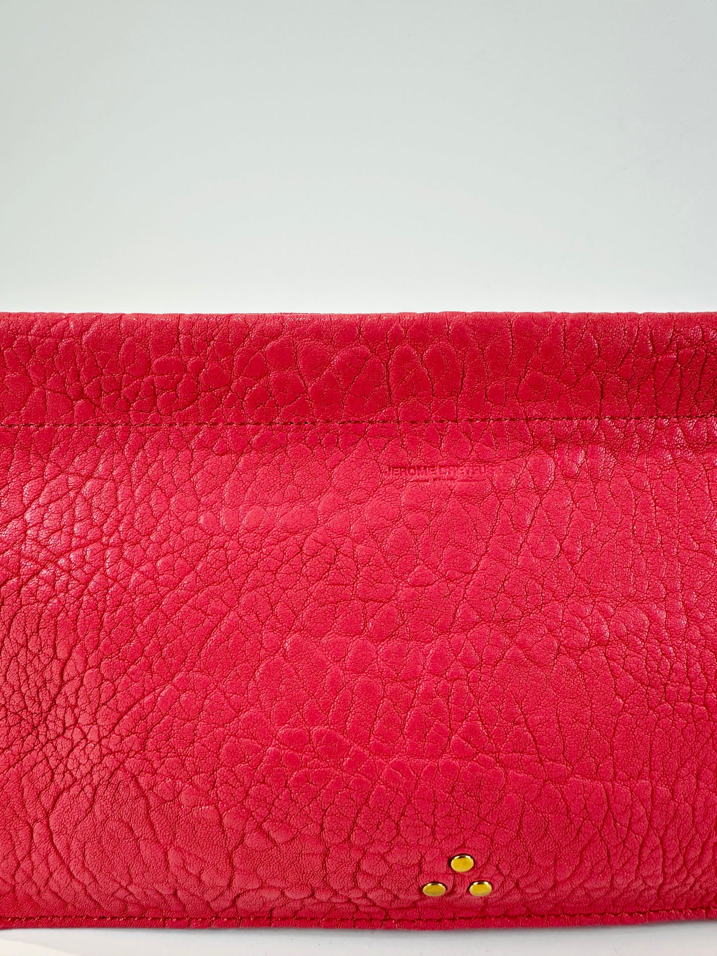 Leather Clic Clac Clutch