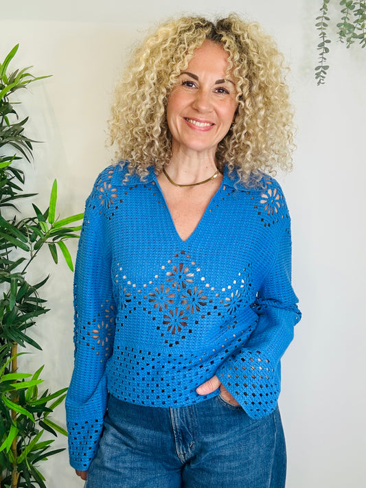 Louiza Crochet Top - Multiple Sizes