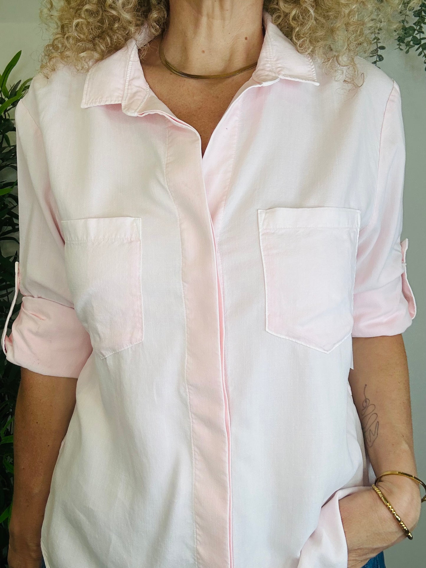 Split Hem Shirt - Size L