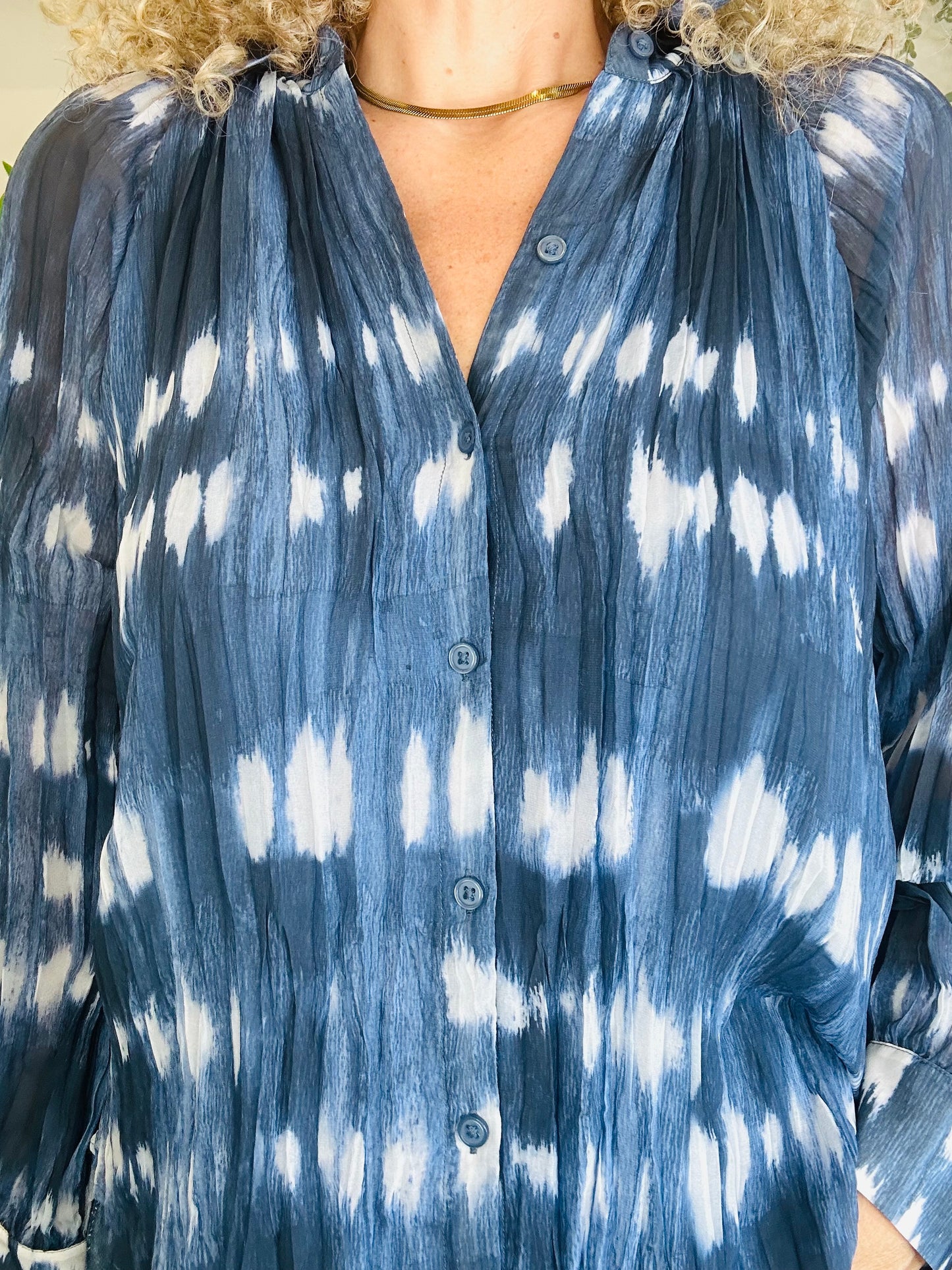 Pleated Shirt - Size M