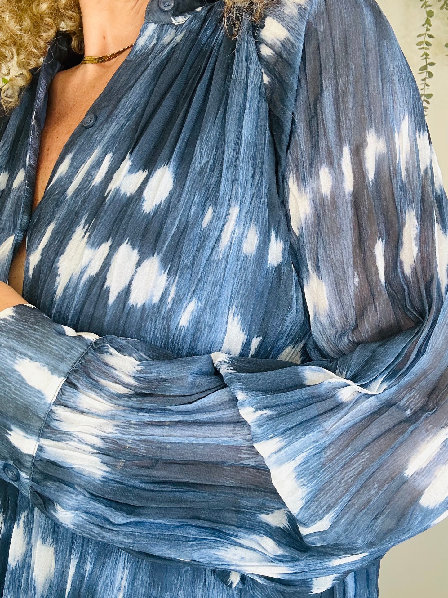 Pleated Shirt - Size M