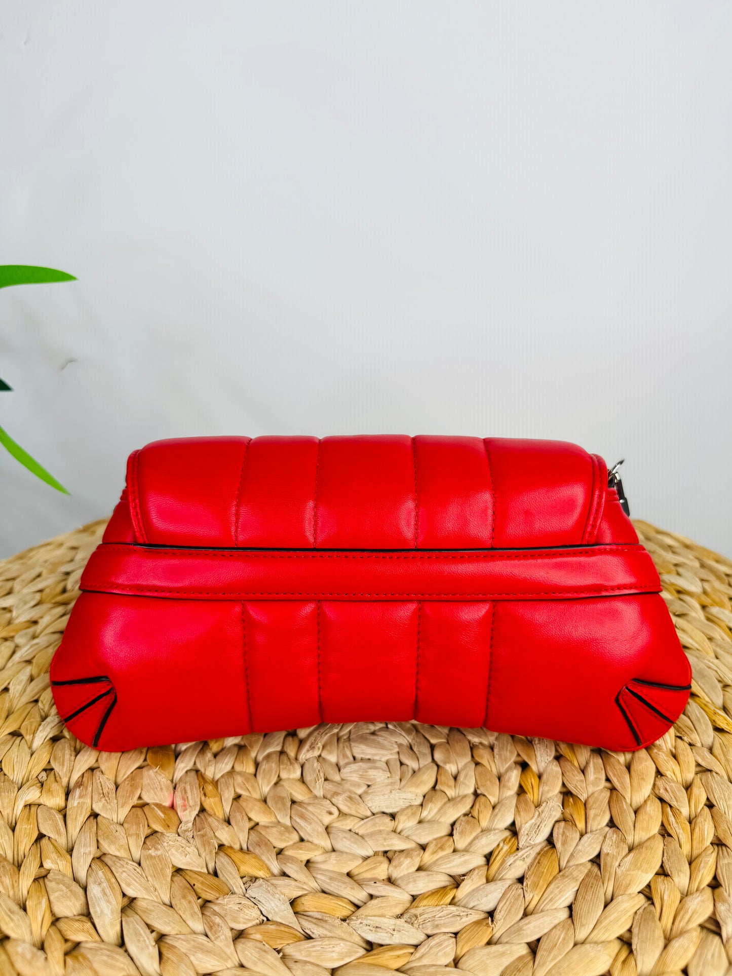 Small Padded Leather Horsebit Shoulder Bag