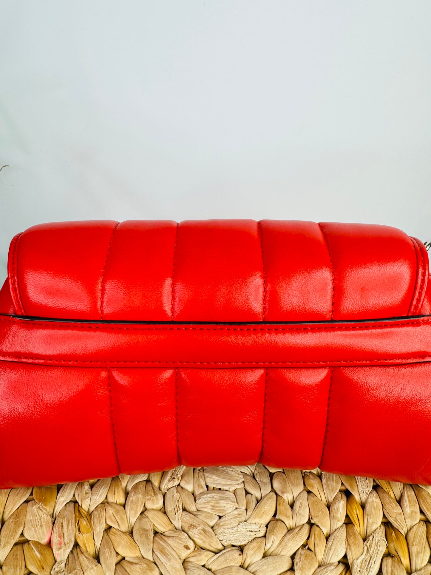 Small Padded Leather Horsebit Shoulder Bag