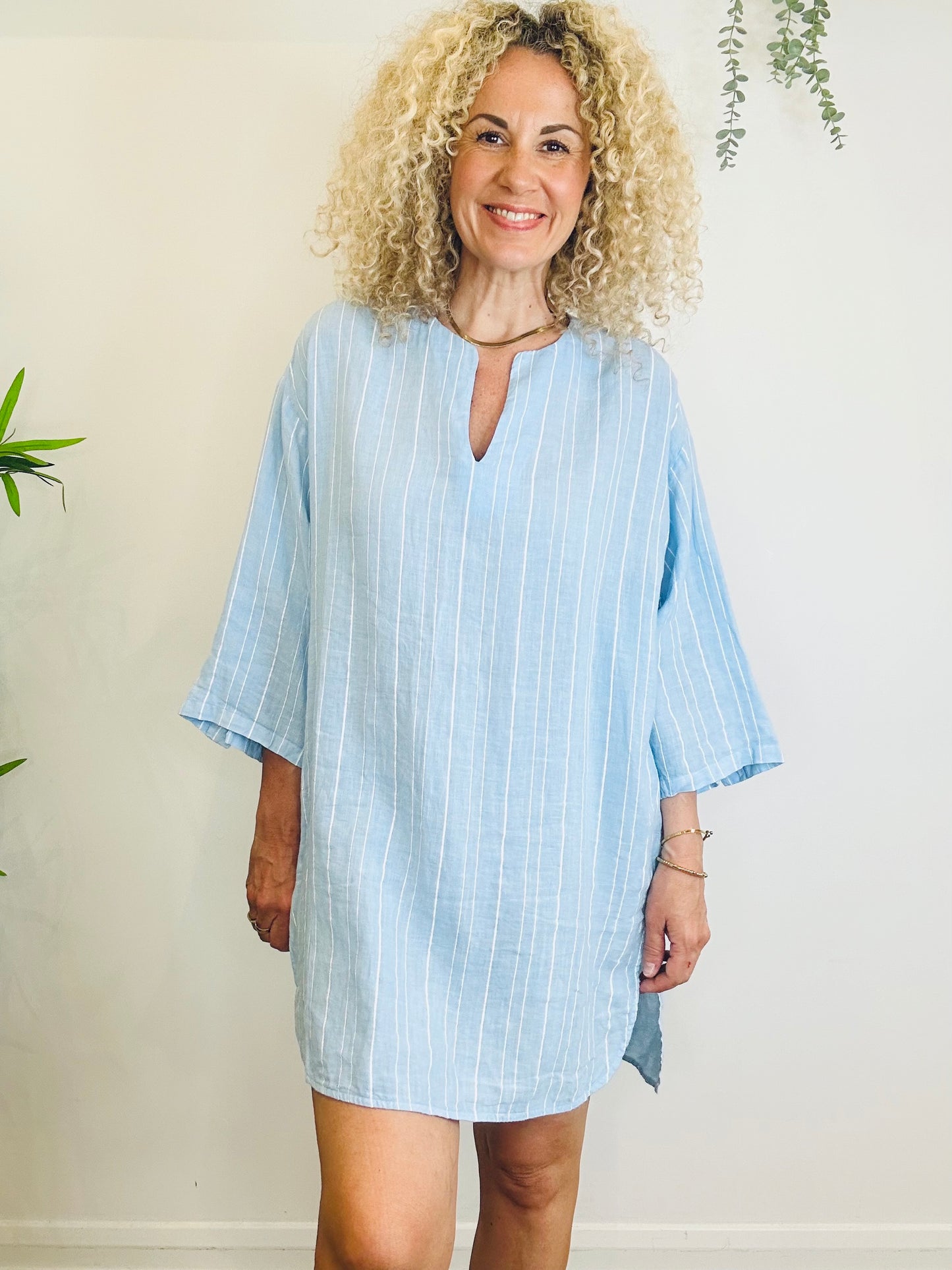 Striped Kaftan - Size 38