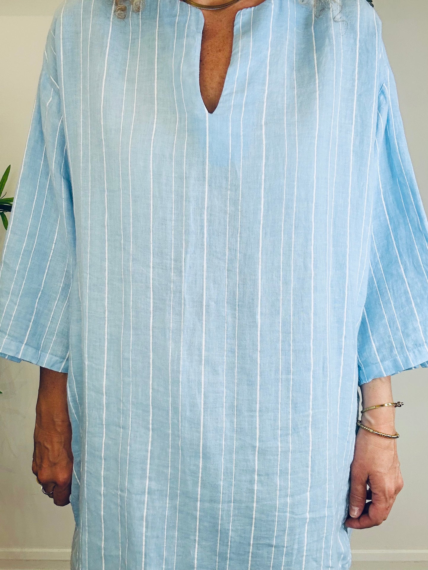 Striped Kaftan - Size 38