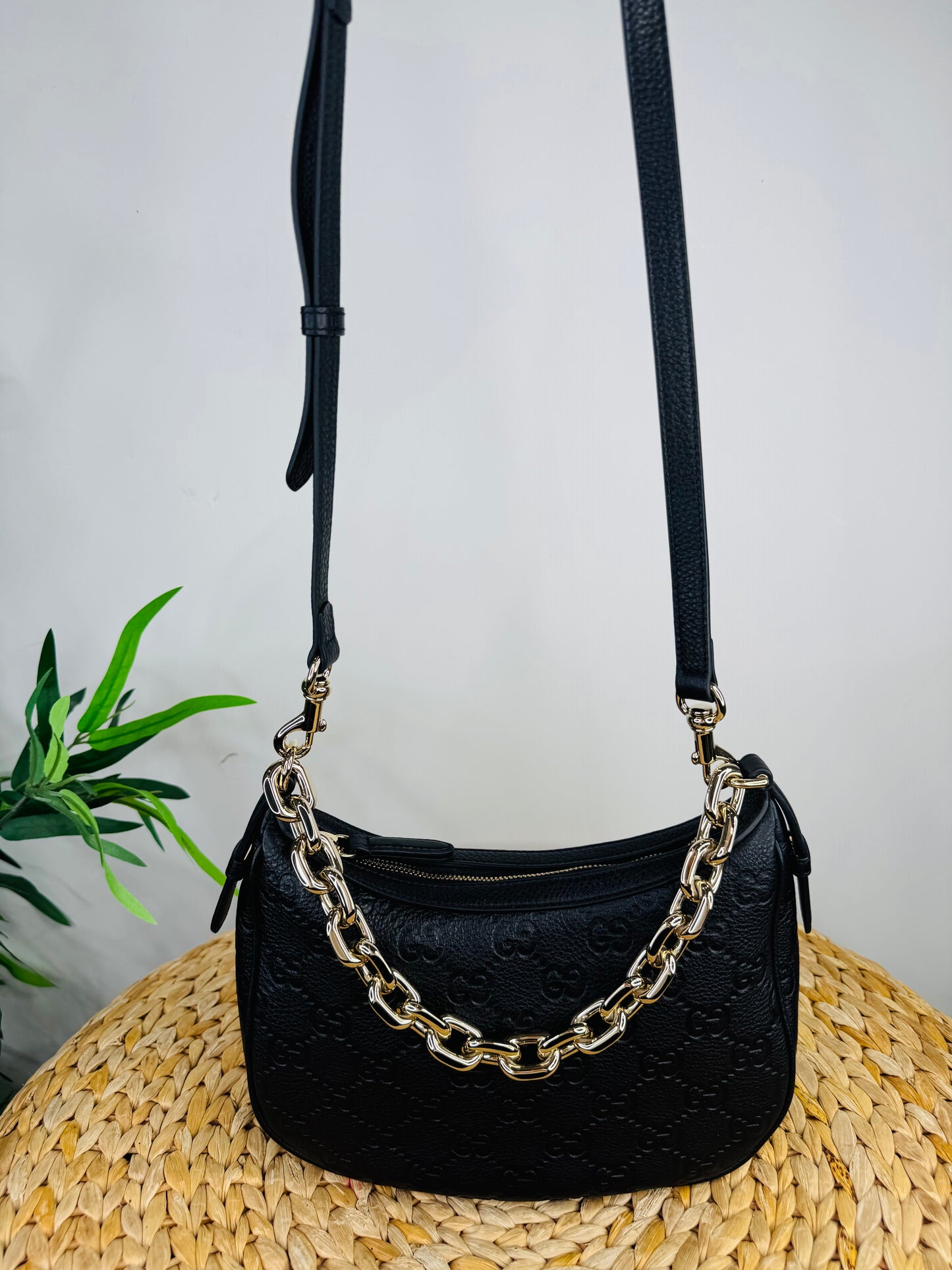 Arabella GG Emblem Shoulder Bag