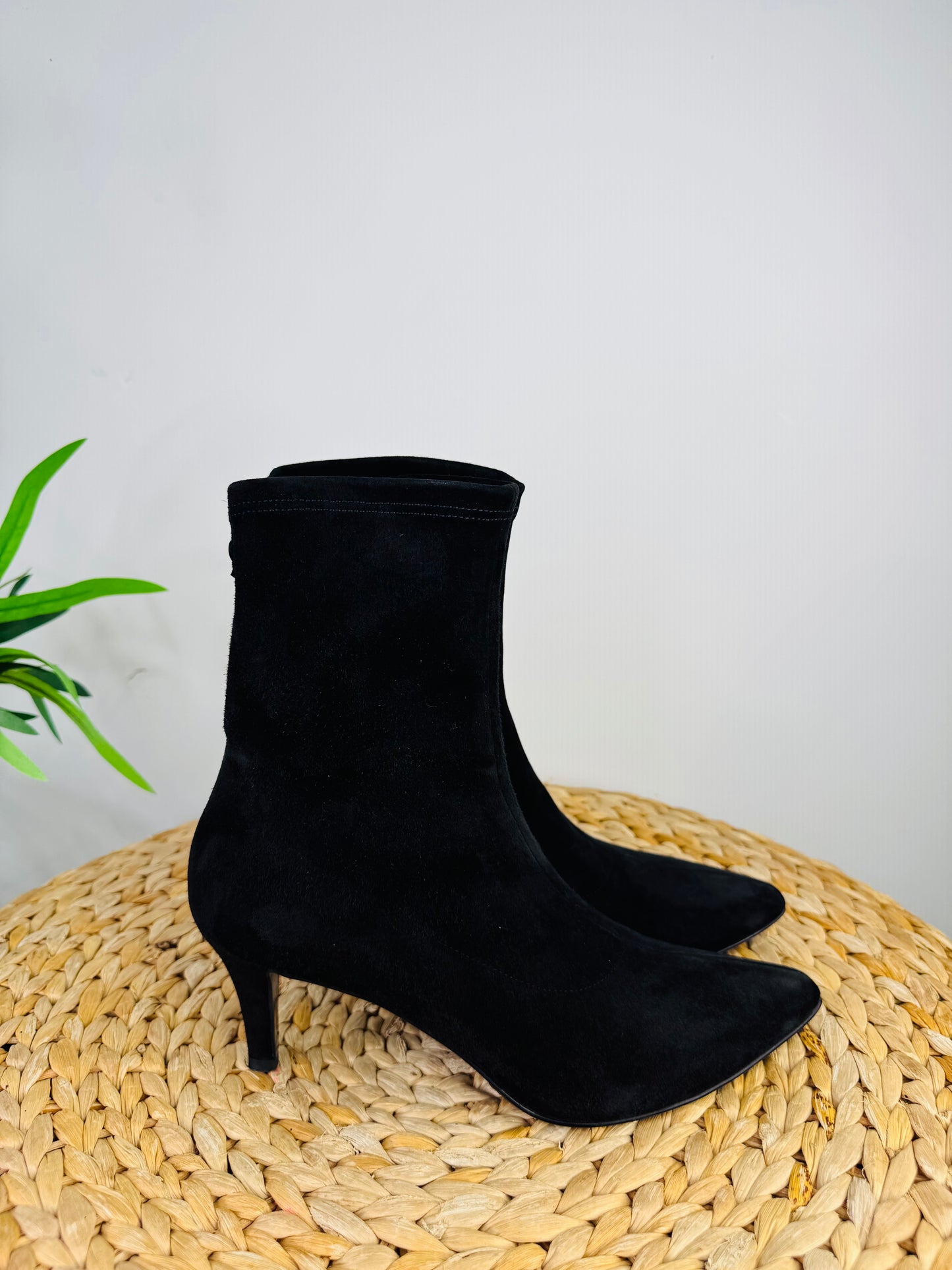 Suede Ankle Boots - Size 40