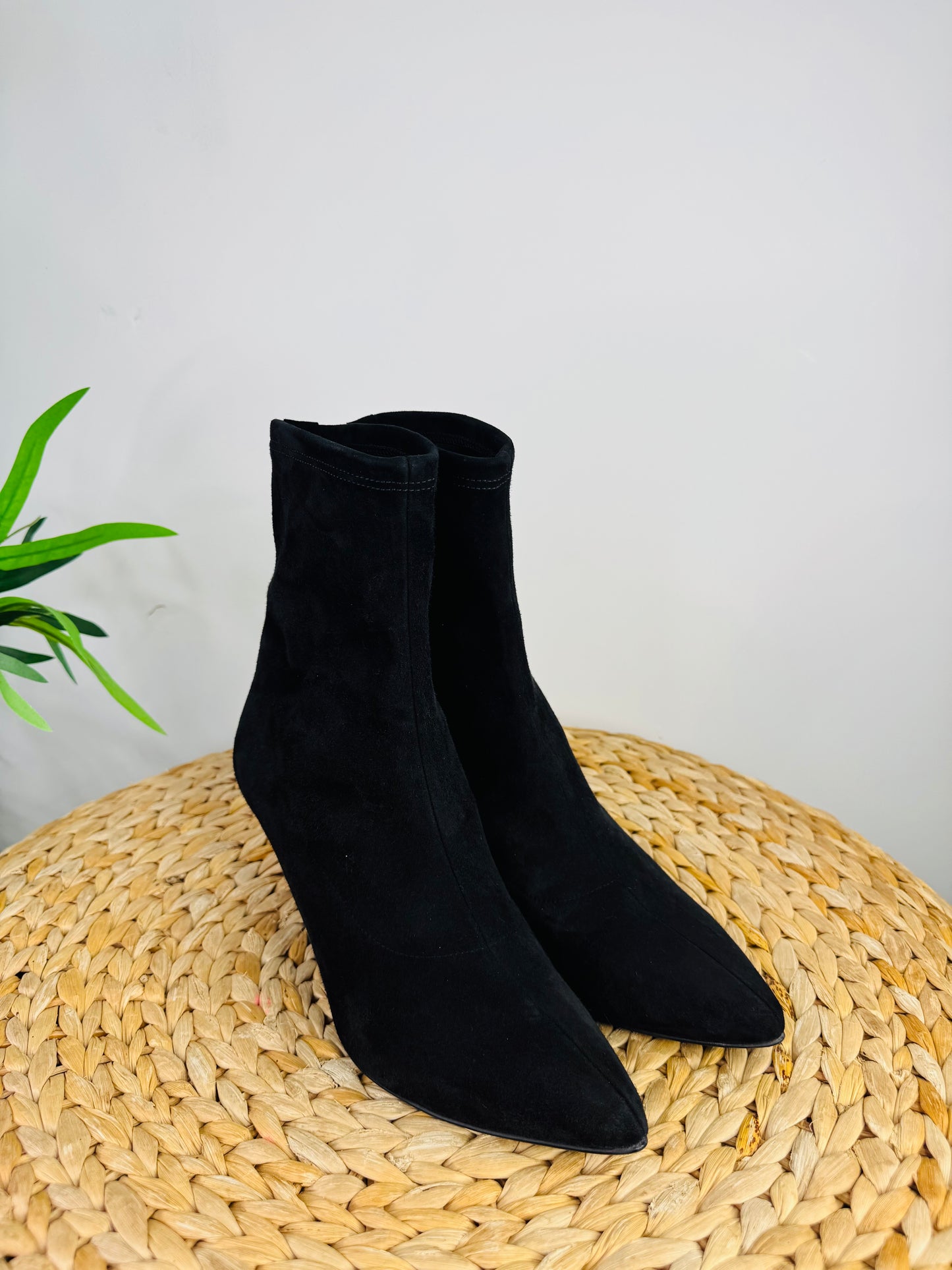 Suede Ankle Boots - Size 40