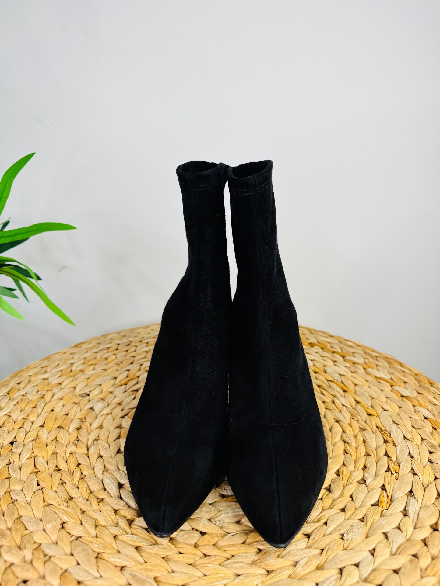 Suede Ankle Boots - Size 40