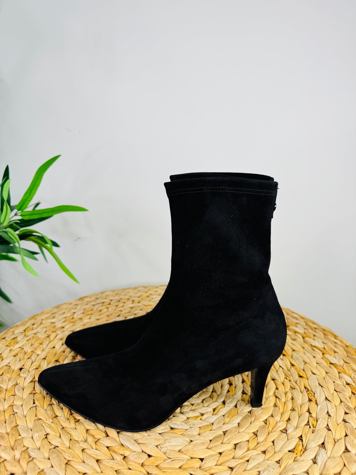Suede Ankle Boots - Size 40
