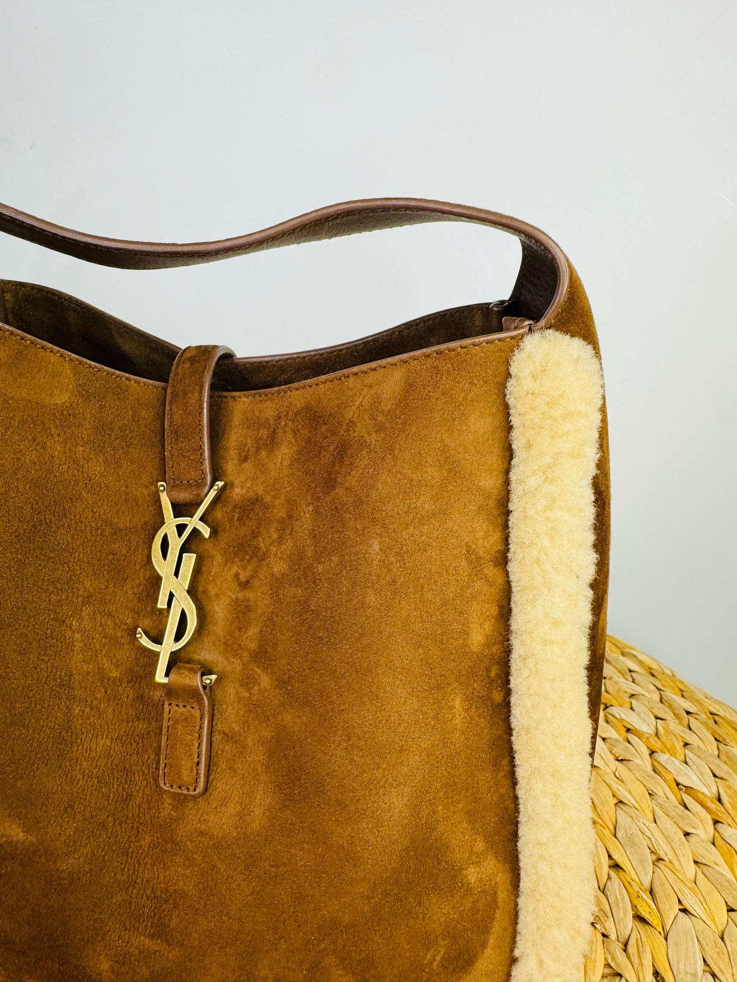 Small Le 5 à 7 Suede Shoulder Bag