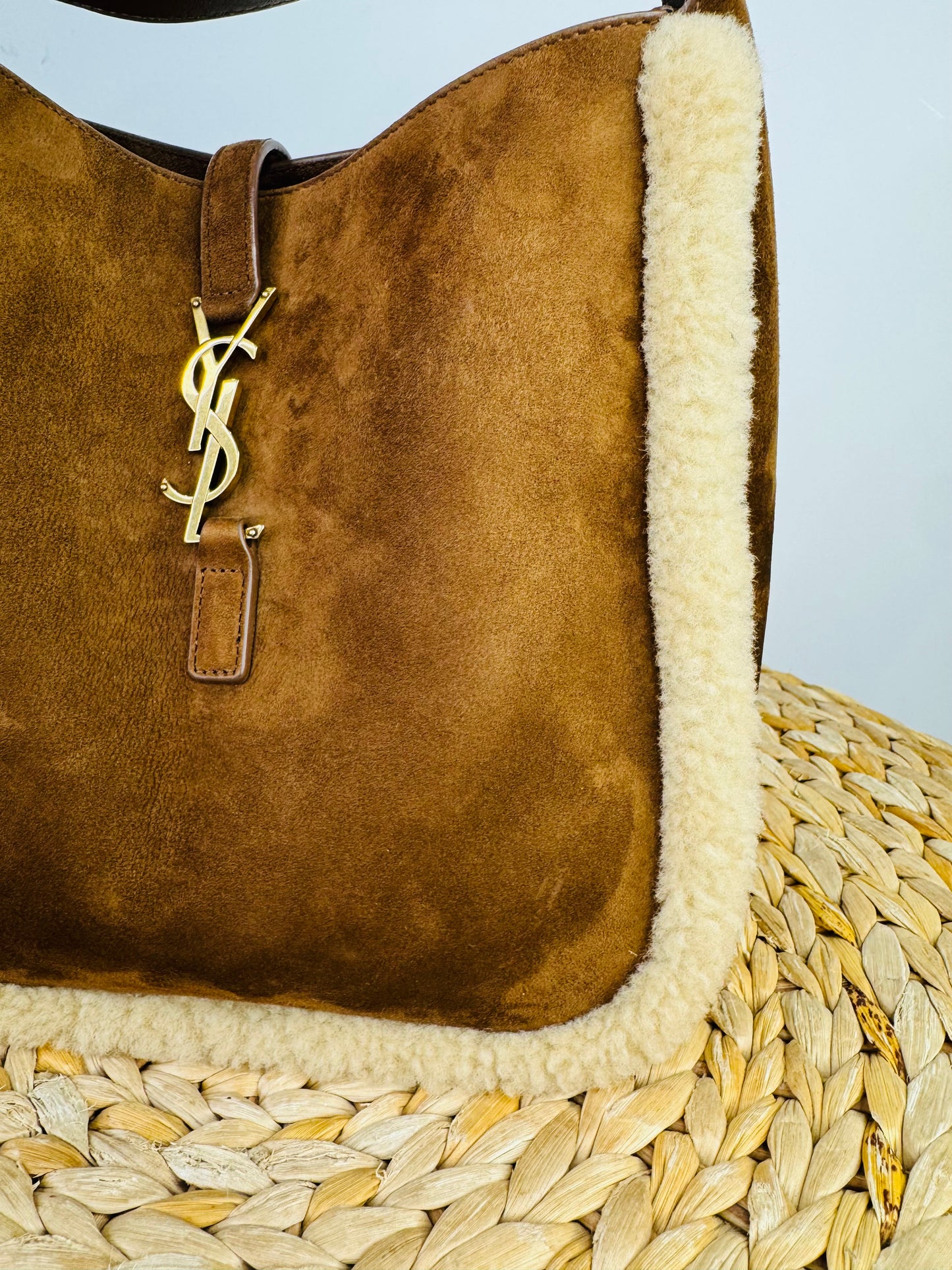 Small Le 5 à 7 Suede Shoulder Bag