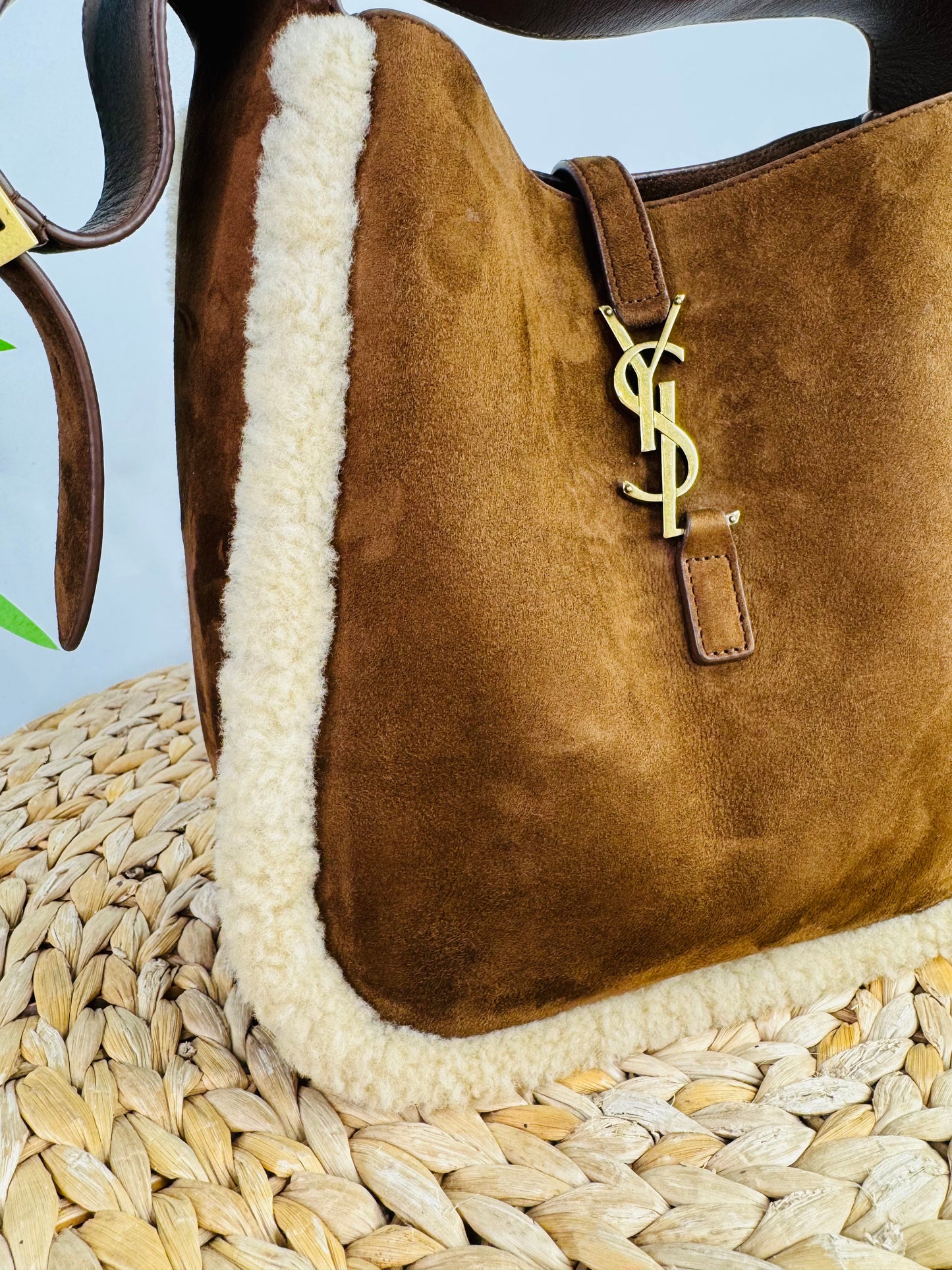 Small Le 5 à 7 Suede Shoulder Bag