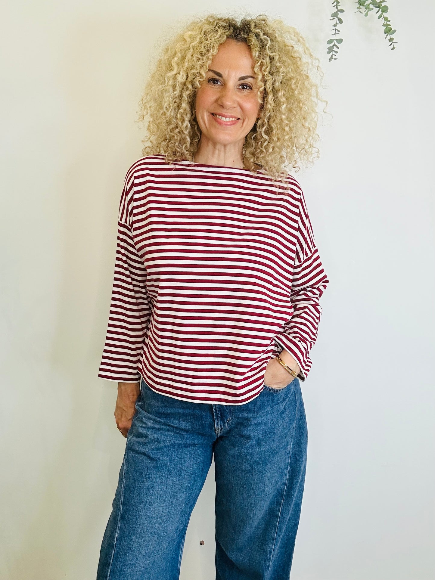 Striped Top - Size L