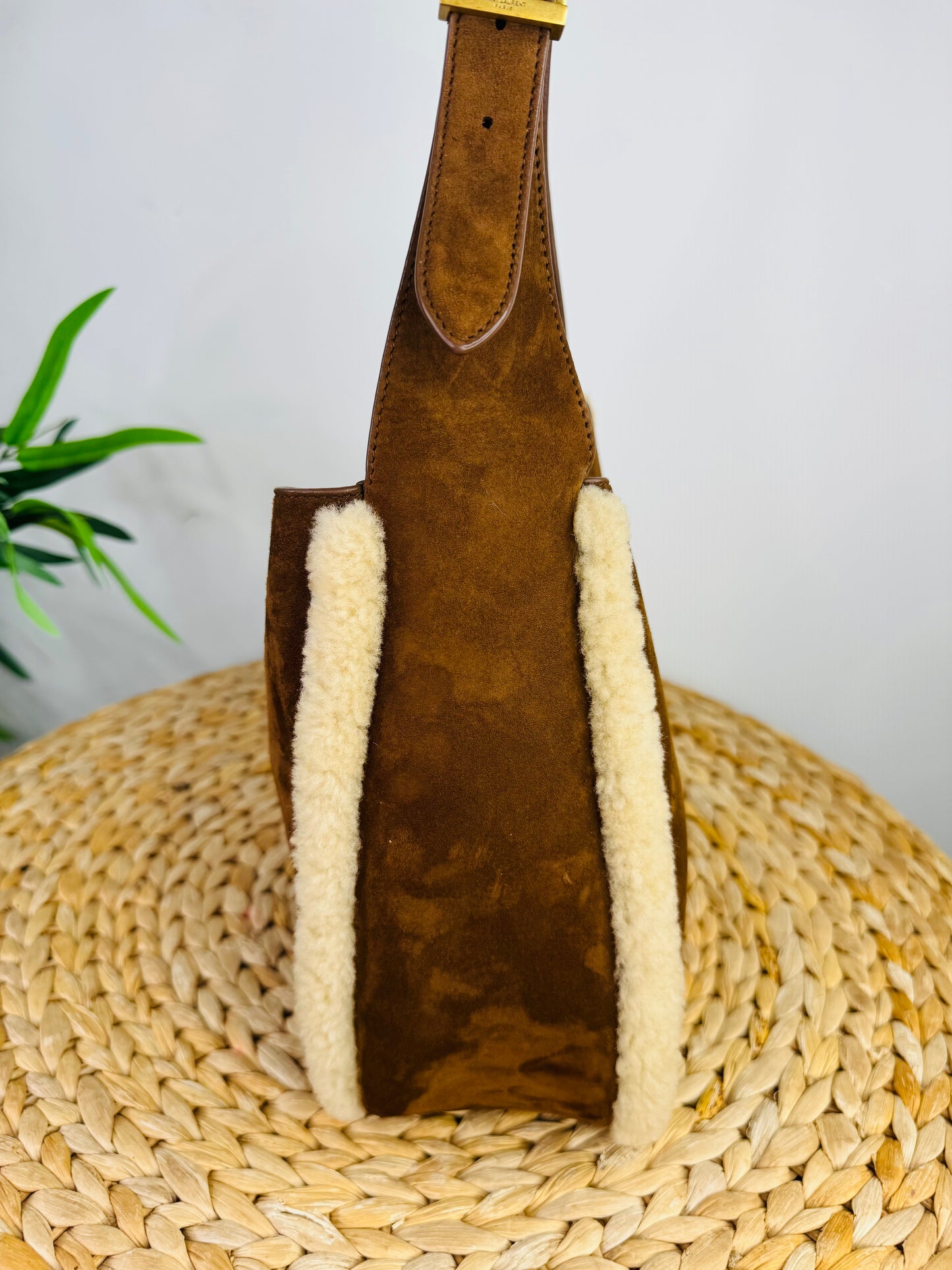 Small Le 5 à 7 Suede Shoulder Bag