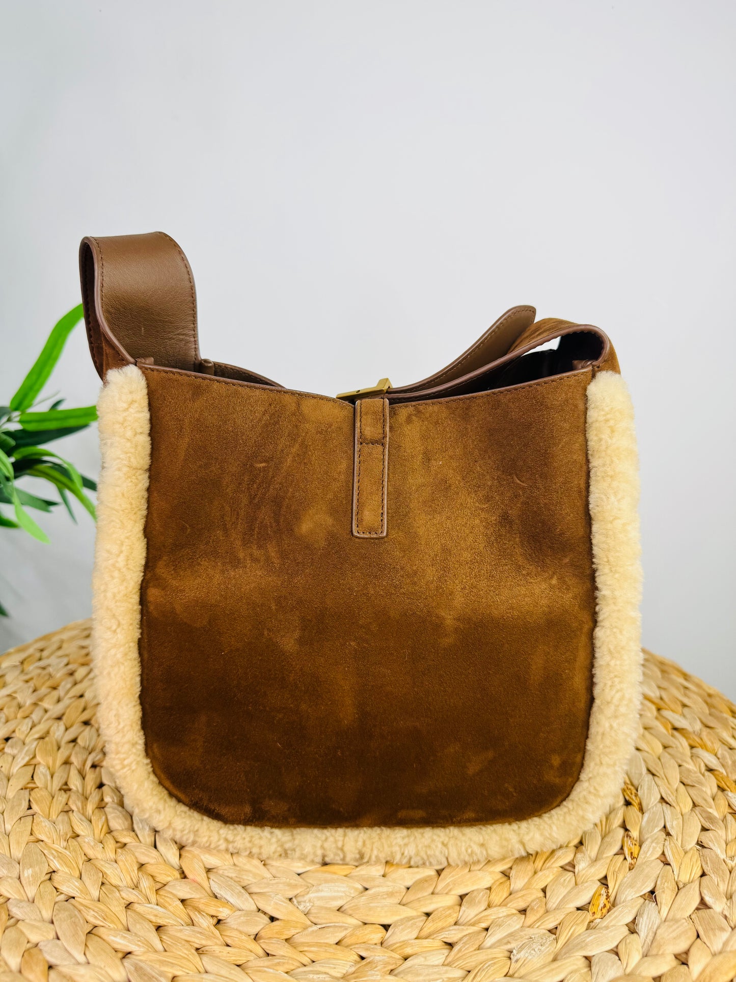 Small Le 5 à 7 Suede Shoulder Bag