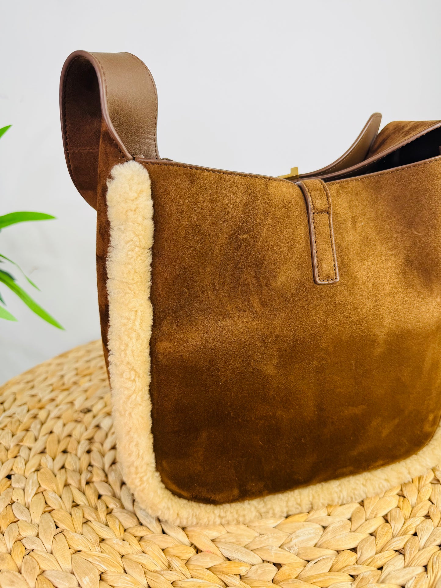 Small Le 5 à 7 Suede Shoulder Bag