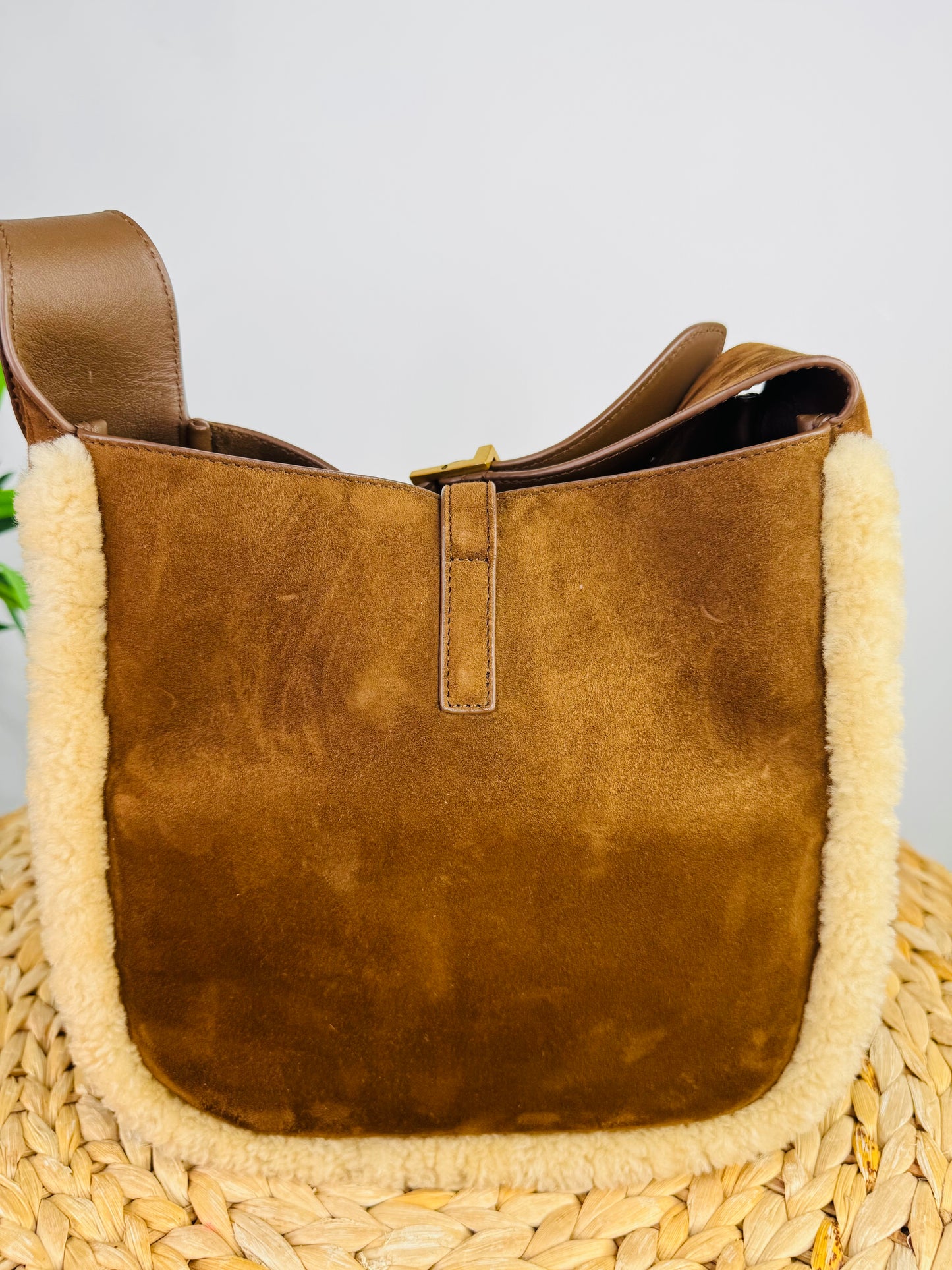 Small Le 5 à 7 Suede Shoulder Bag