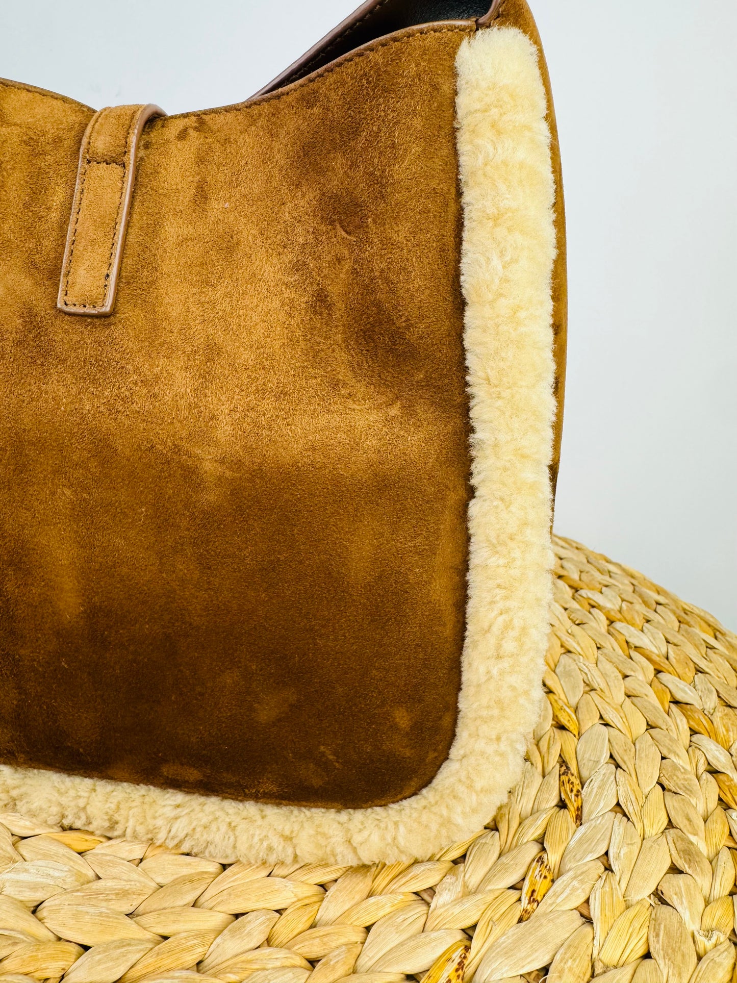 Small Le 5 à 7 Suede Shoulder Bag