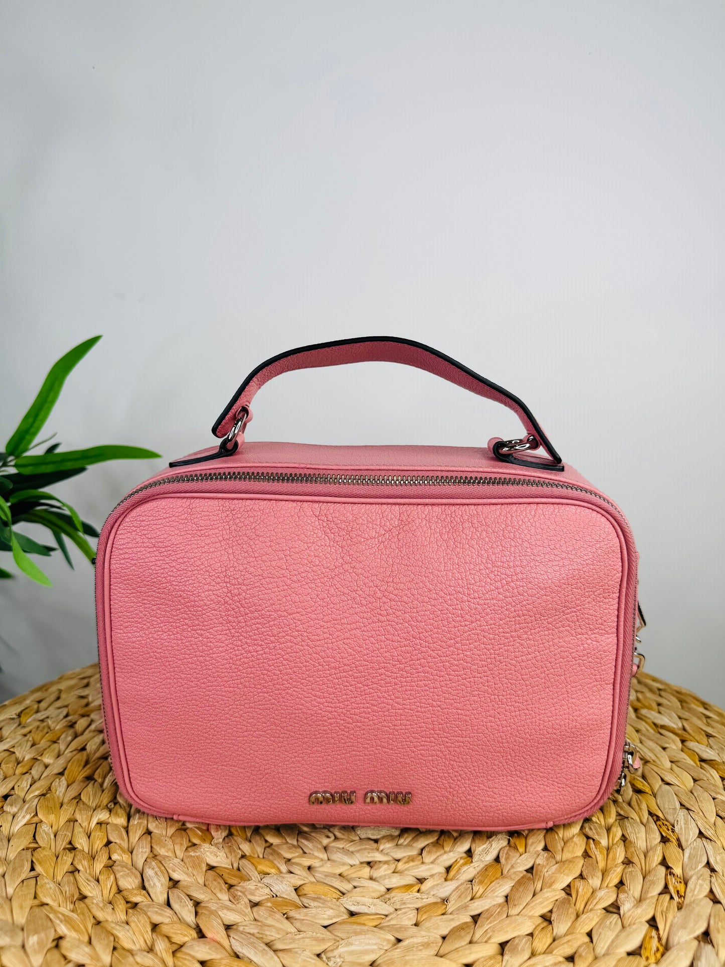 Leather Vanity Crossbody Bag