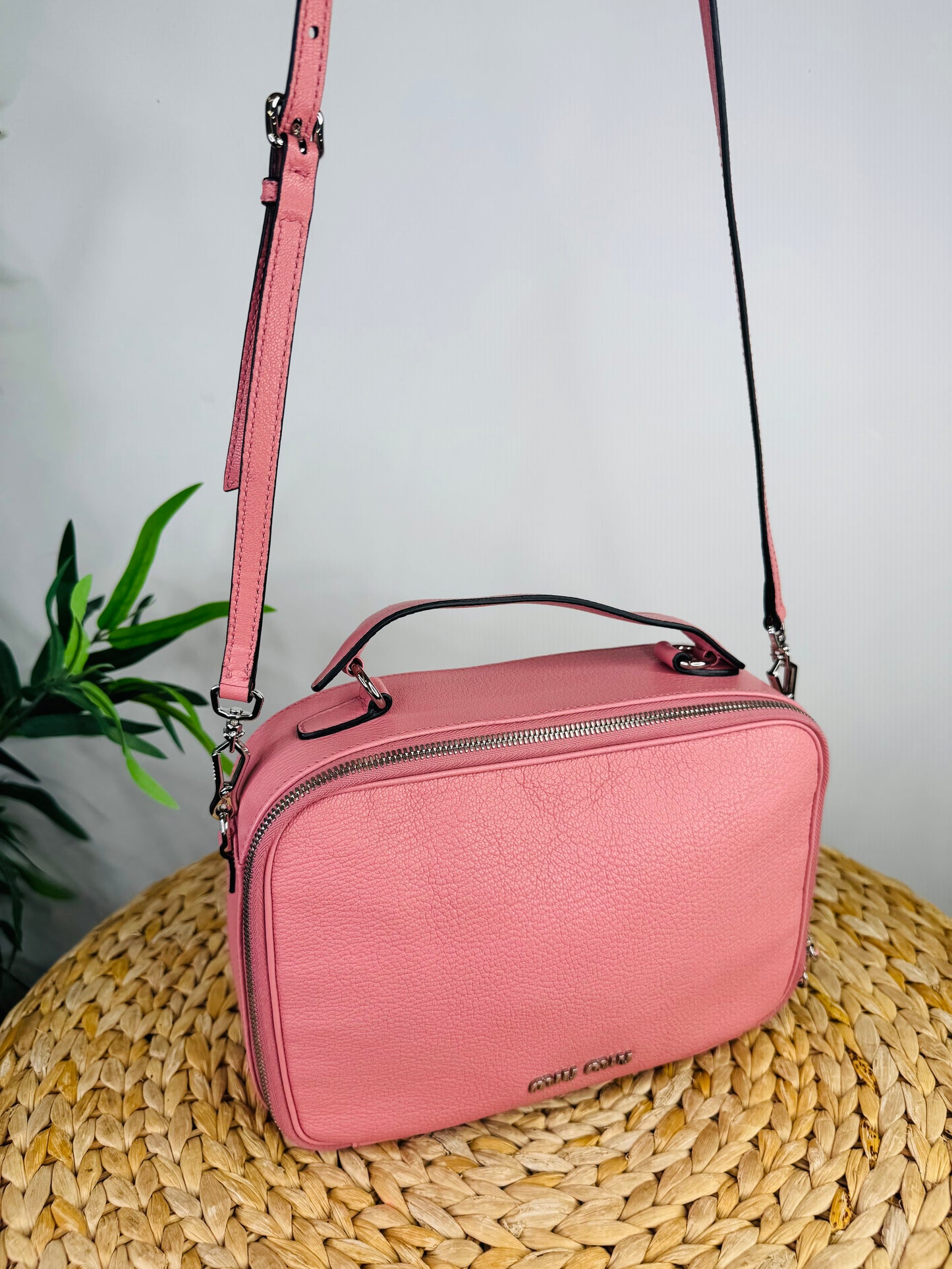 Leather Vanity Crossbody Bag