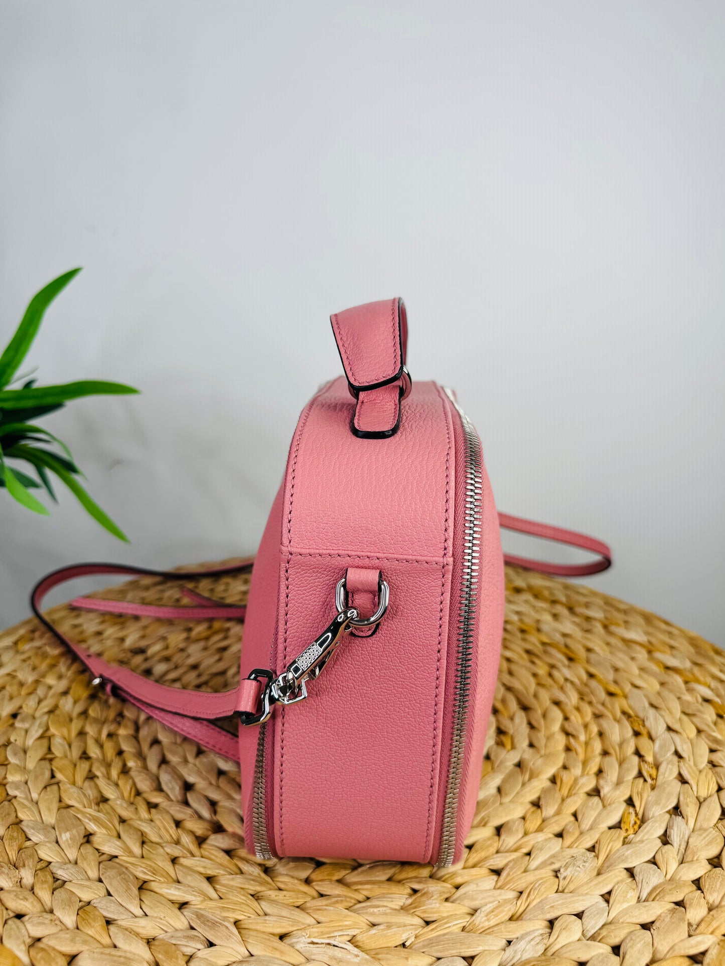 Leather Vanity Crossbody Bag