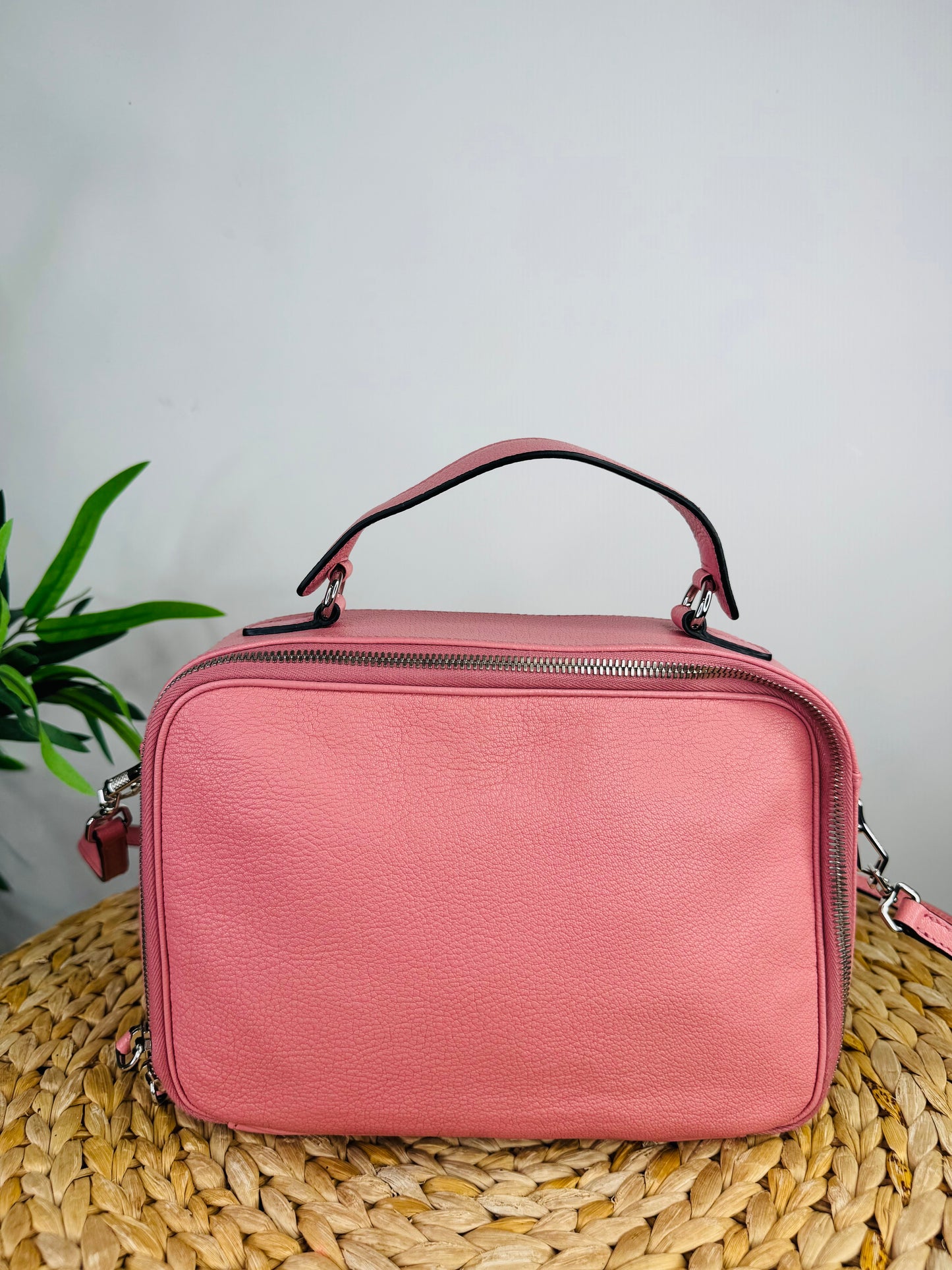 Leather Vanity Crossbody Bag