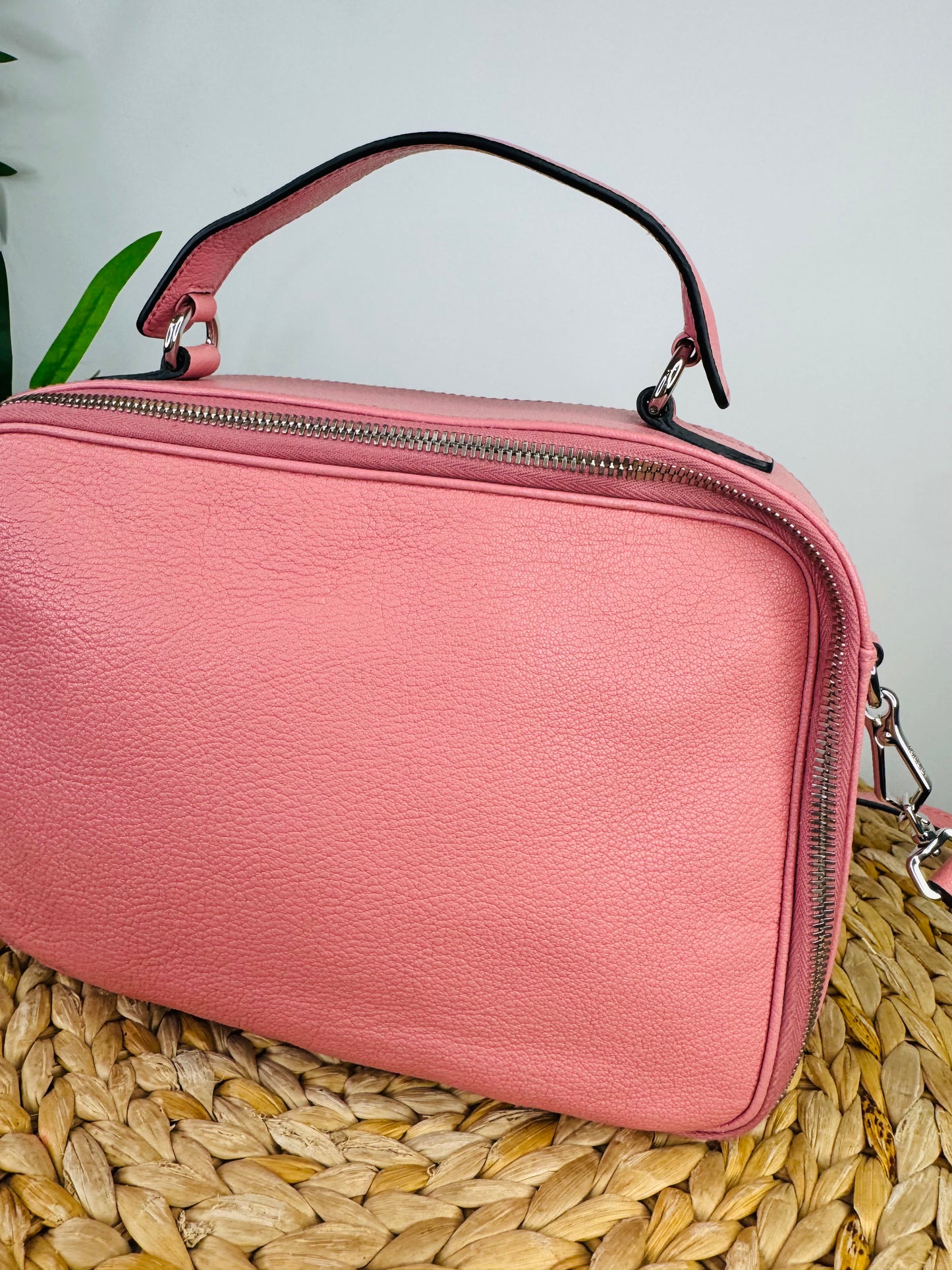 Leather Vanity Crossbody Bag