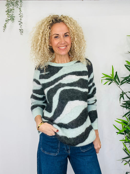Camo Alpaca Jumper - Size S