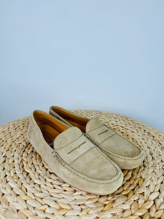 Suede Gommino Loafers - Size 40