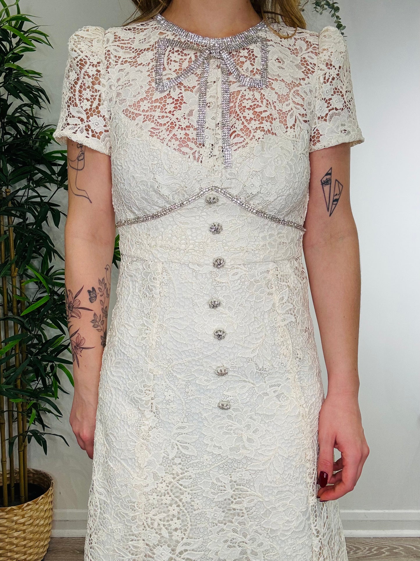 Lace Maxi Dress - Size 6