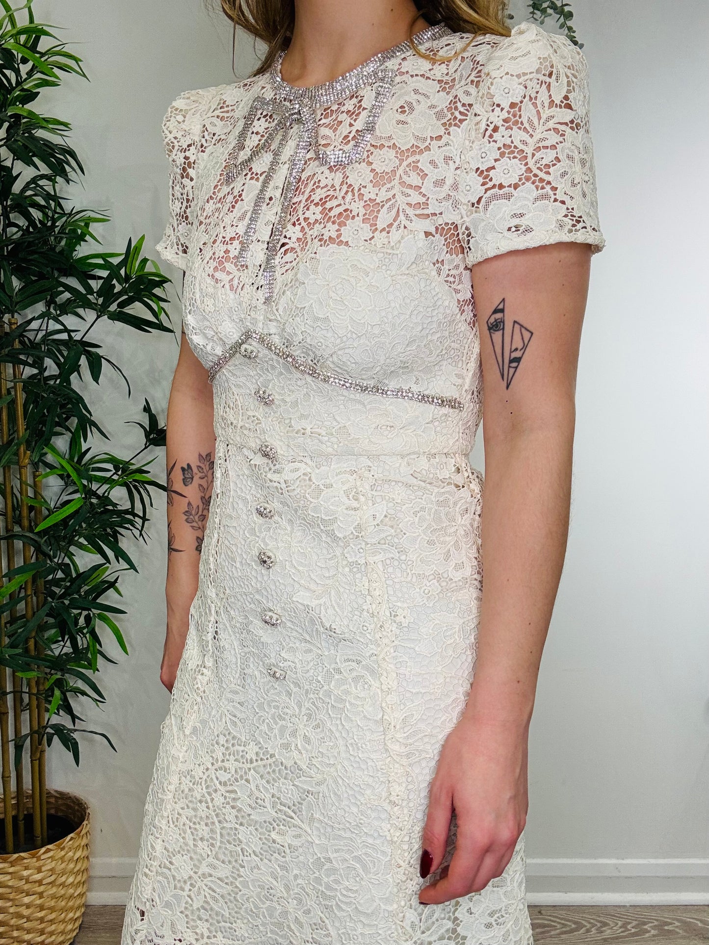 Lace Maxi Dress - Size 6