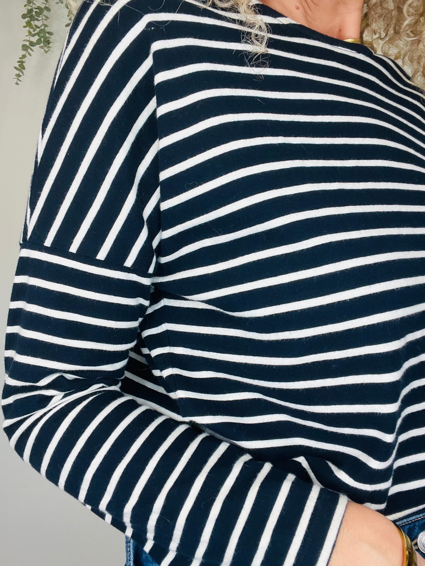 Striped Jersey Top - Size 8