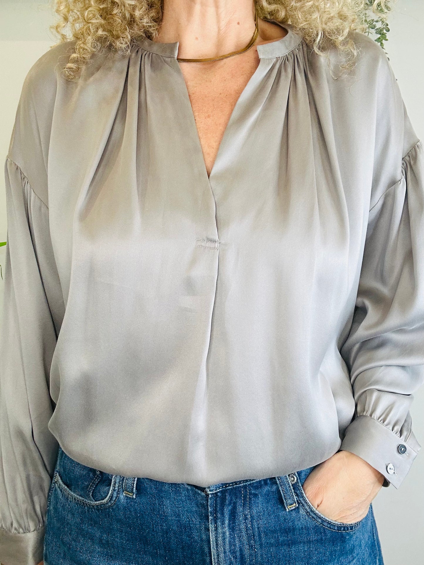 Mayson Silk Blouse - Size S